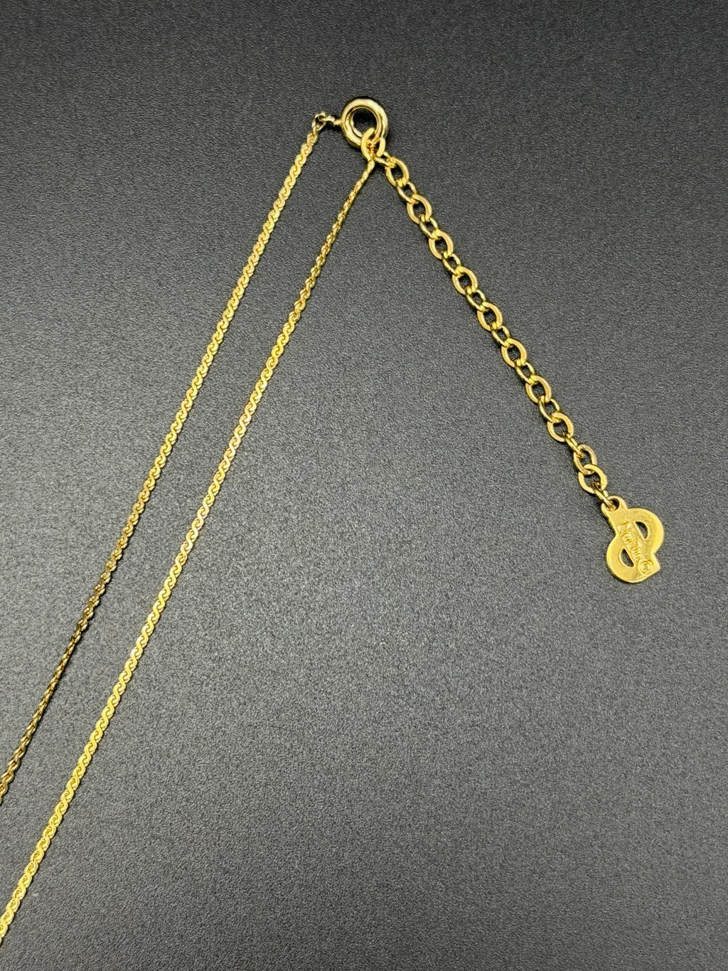 CHRISTIAN DIOR CD Logo Necklace clips Set
