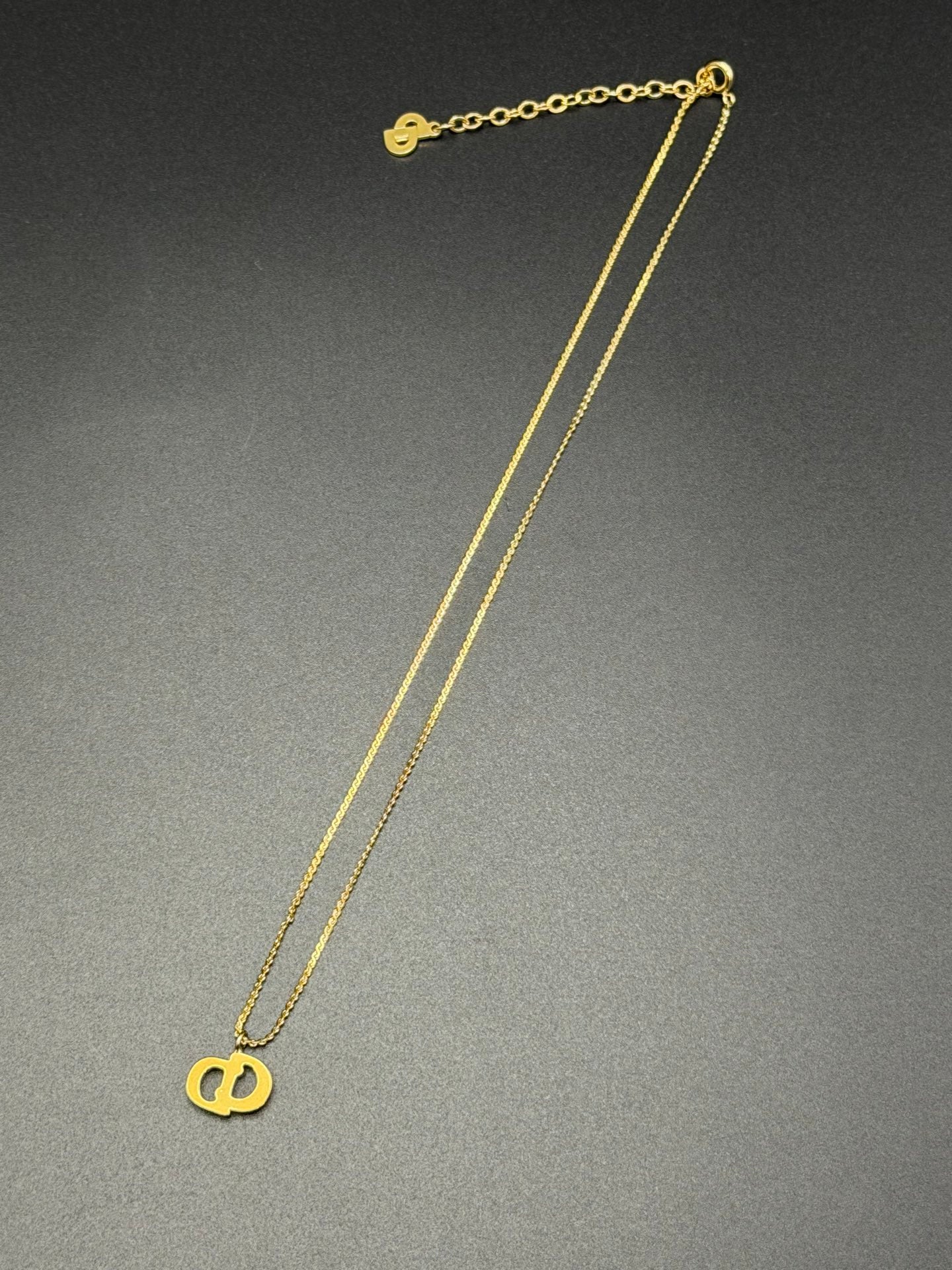 CHRISTIAN DIOR CD Logo Necklace clips Set