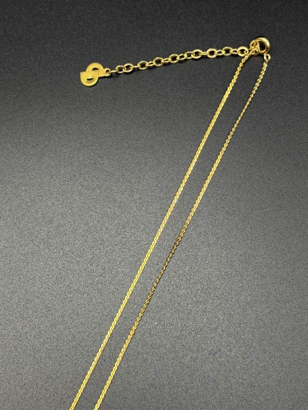 CHRISTIAN DIOR CD Logo Necklace clips Set