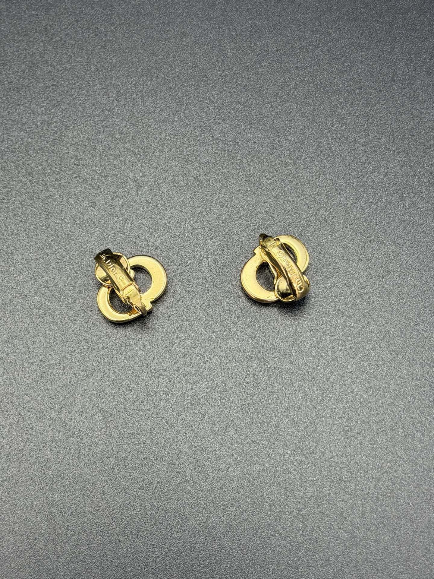 CHRISTIAN DIOR CD Logo Necklace clips Set