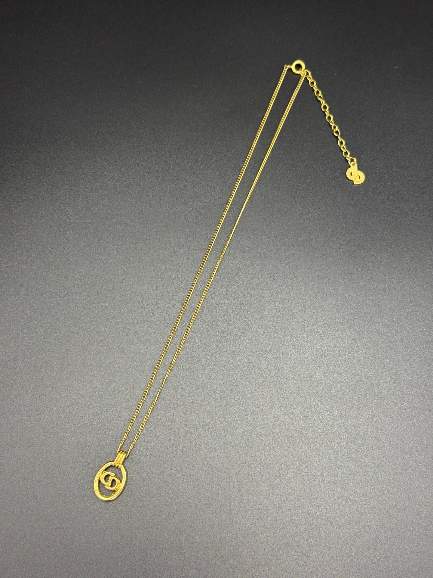 CHRISTIAN DIOR  CD Logo Necklace