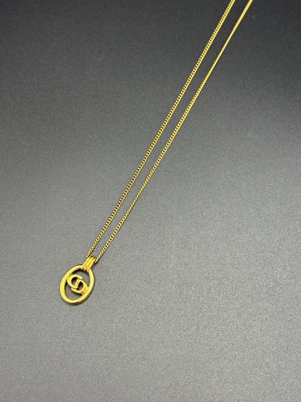 CHRISTIAN DIOR  CD Logo Necklace