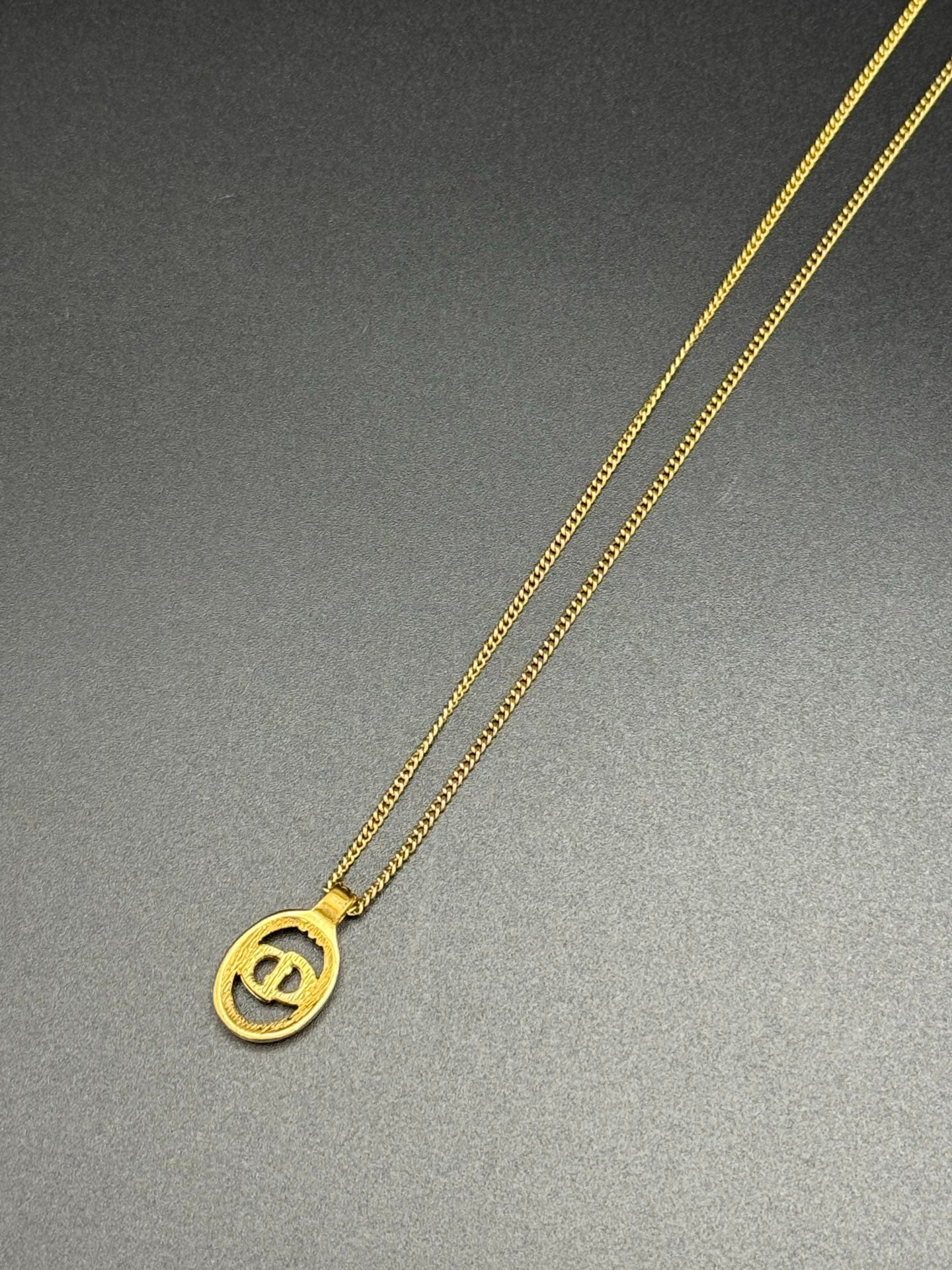 CHRISTIAN DIOR  CD Logo Necklace