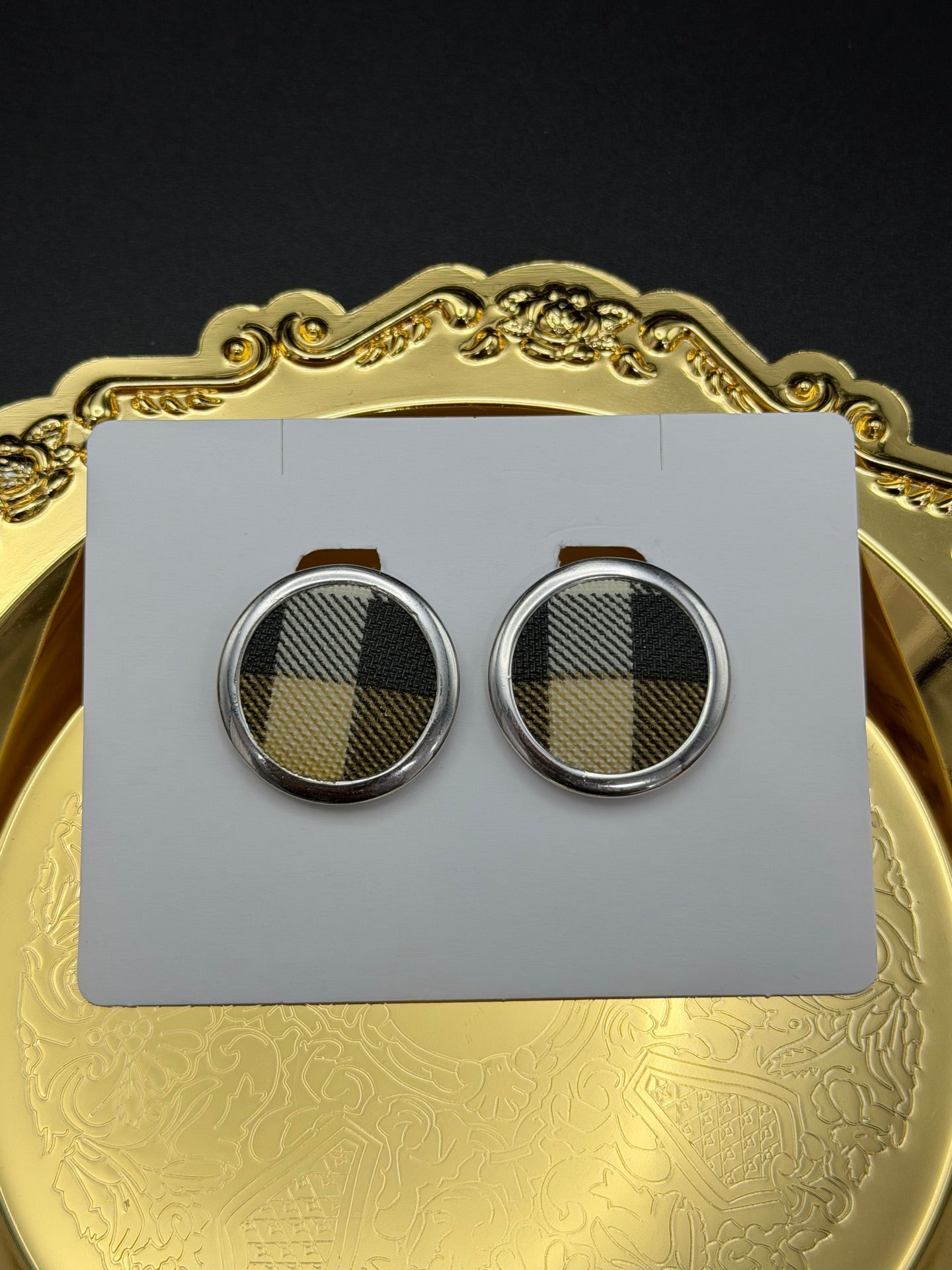 BURBERRY Check pattern Clips