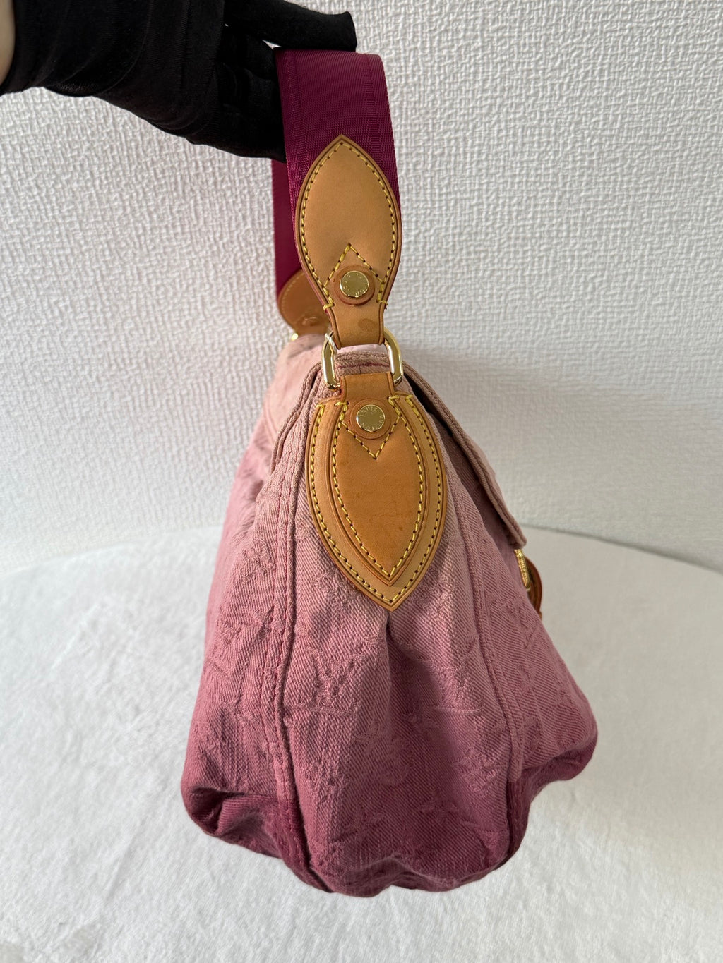 LOUIS VUITTON Duration Denim Monogram Handbag