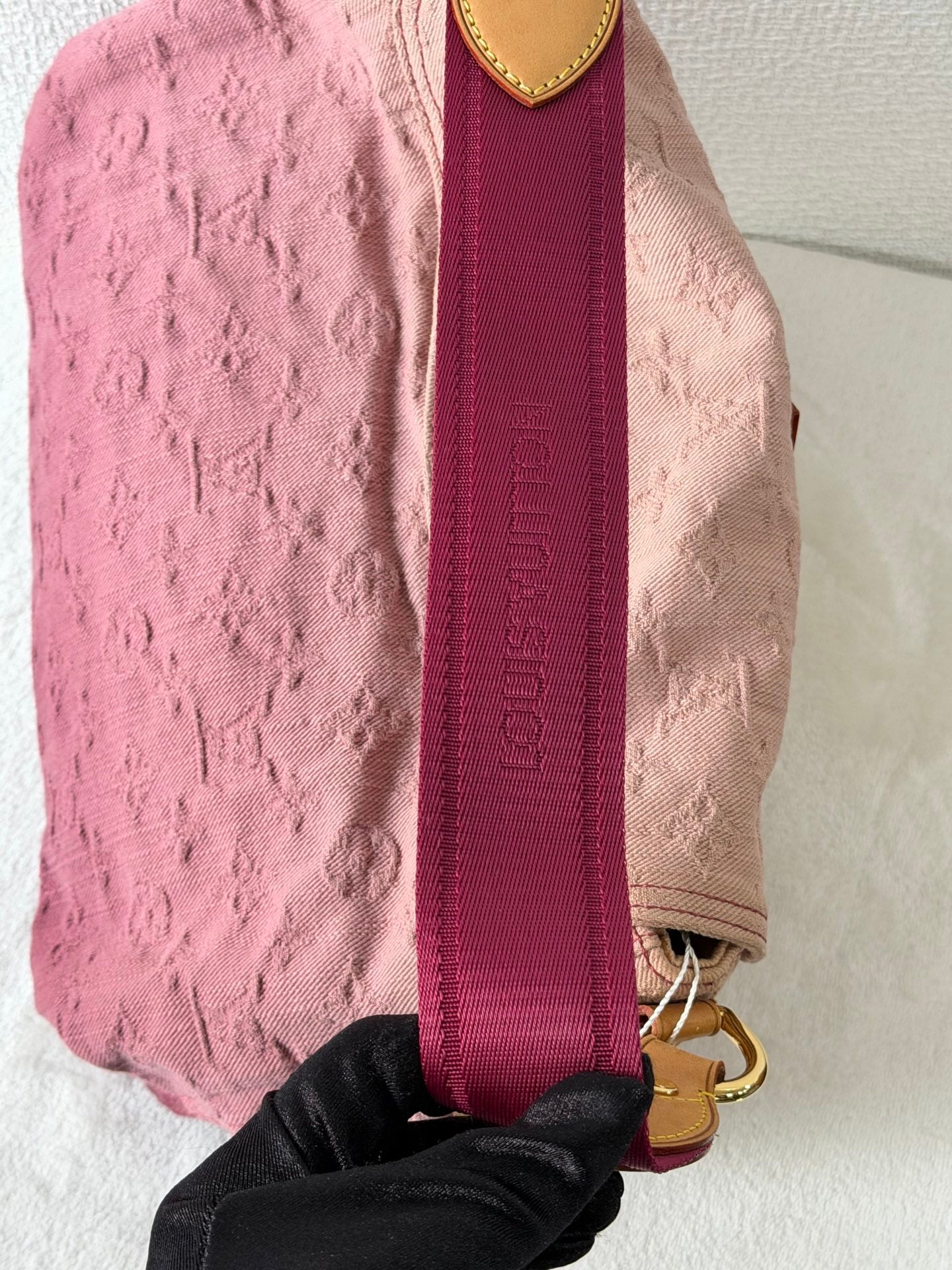 LOUIS VUITTON Duration Denim Monogram Handbag