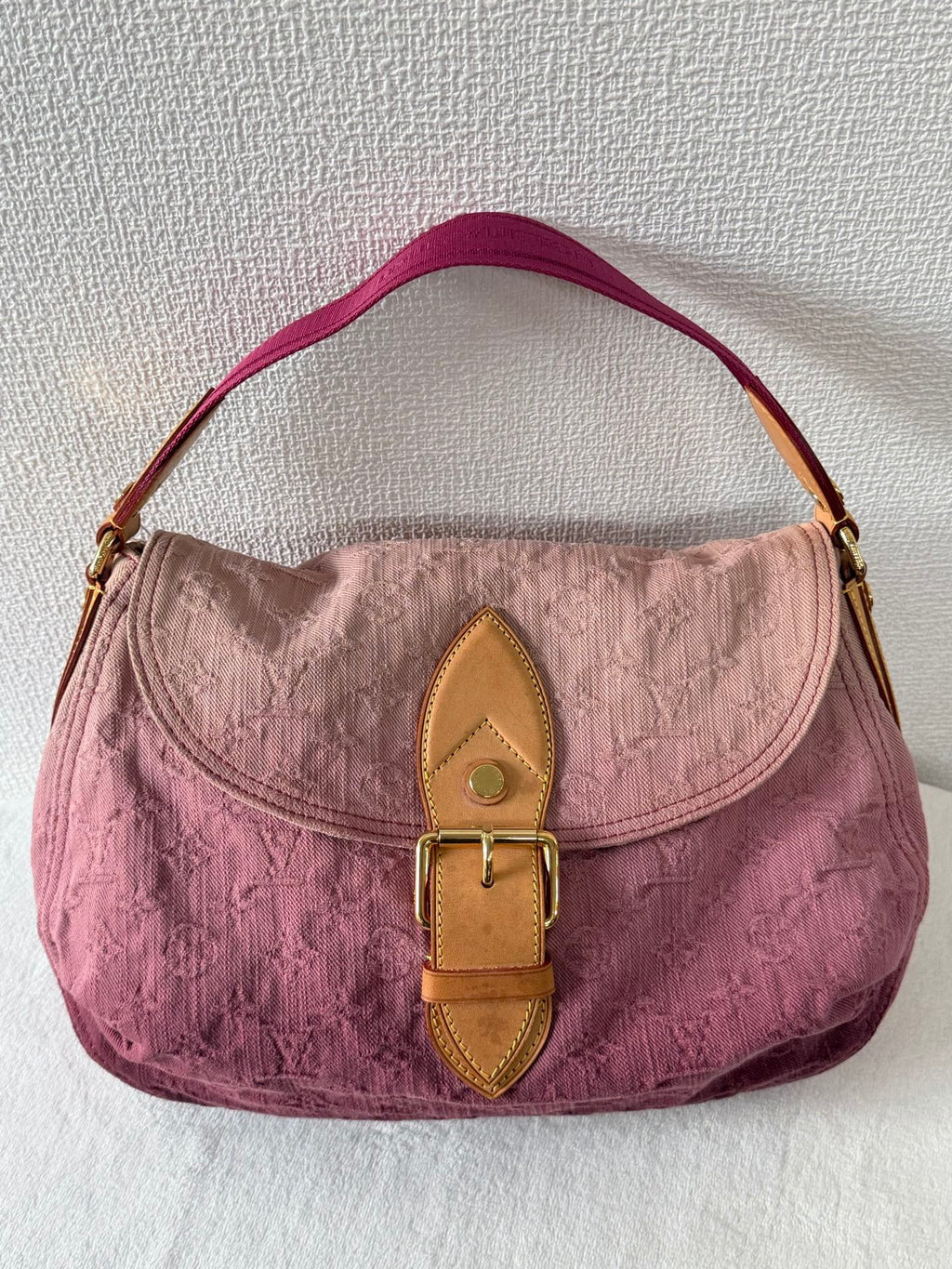 LOUIS VUITTON Duration Denim Monogram Handbag