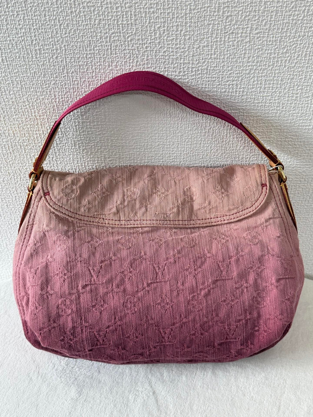 LOUIS VUITTON Duration Denim Monogram Handbag