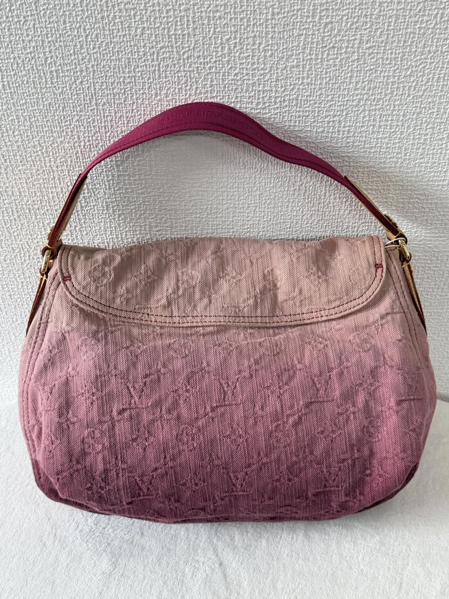 LOUIS VUITTON Duration Denim Monogram Handbag