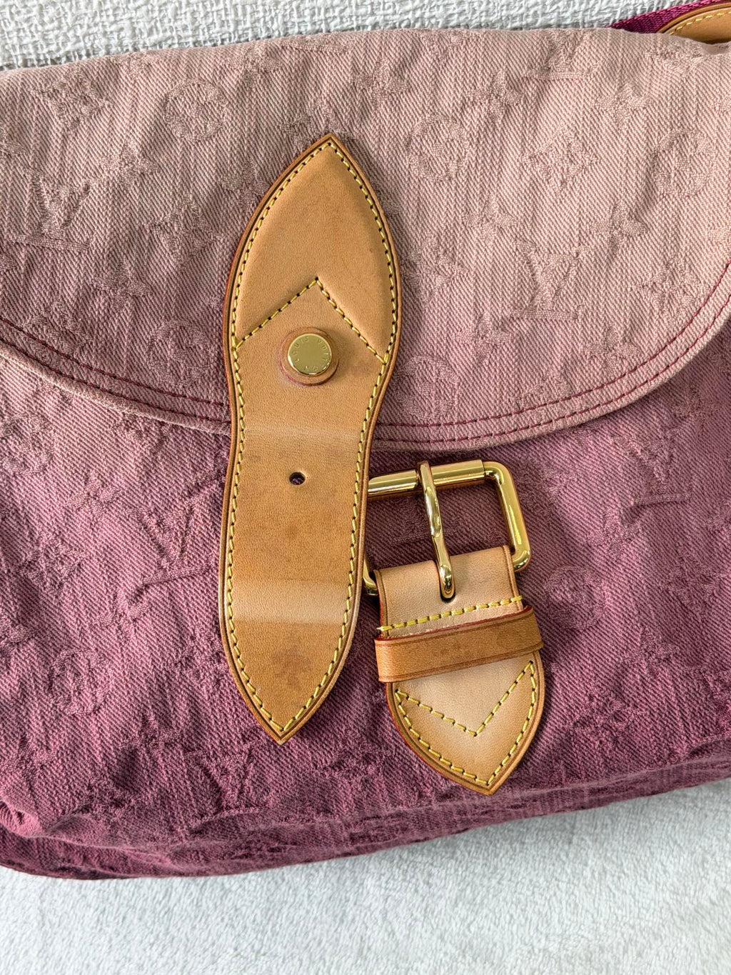 LOUIS VUITTON Duration Denim Monogram Handbag