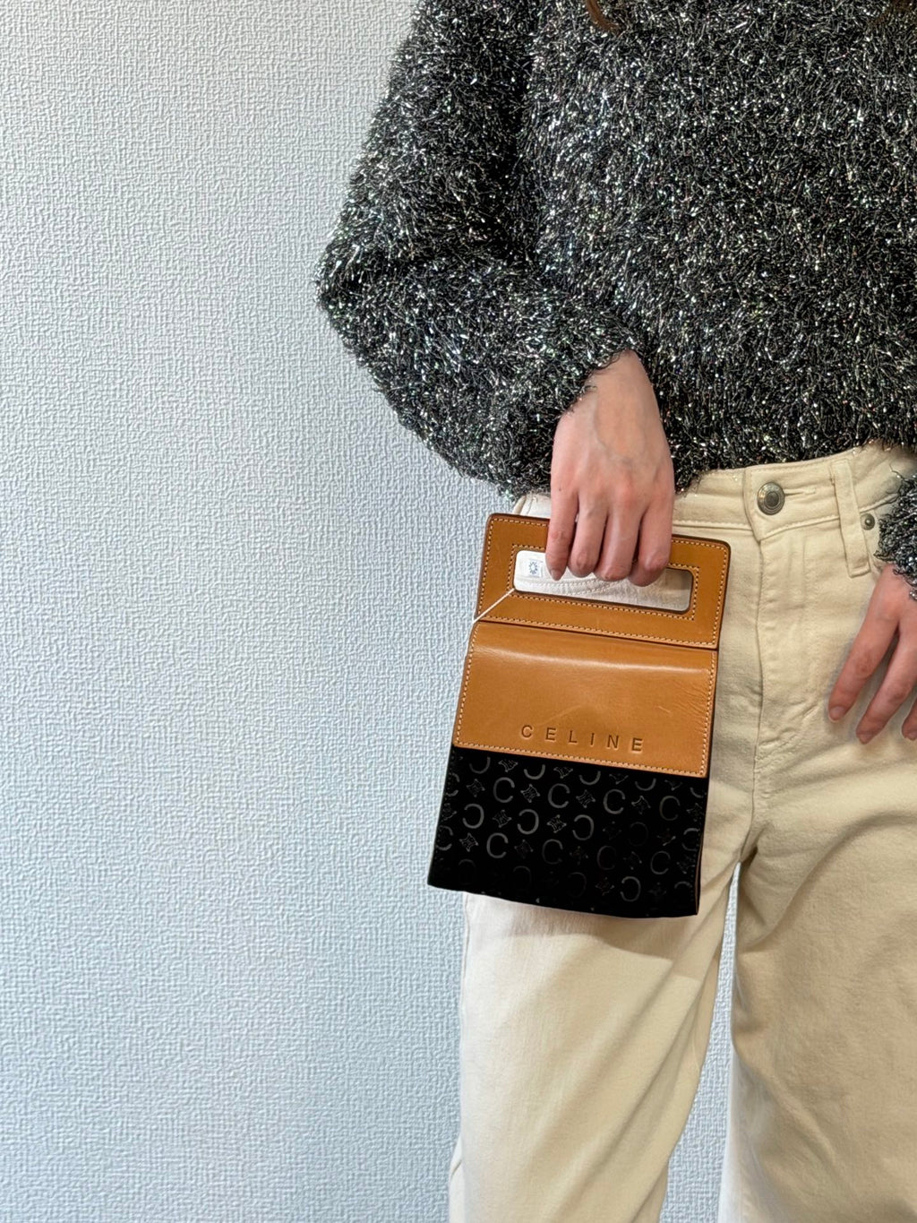 CEINE Suede Handbag