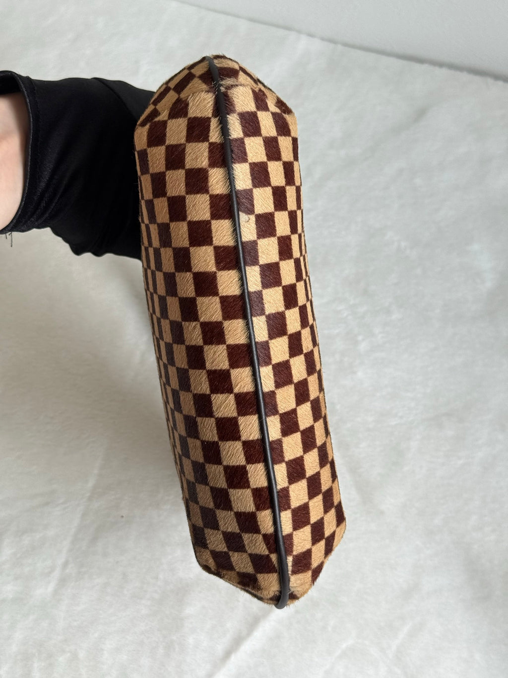 LOUIS VUITTON Damier Fur Handbag