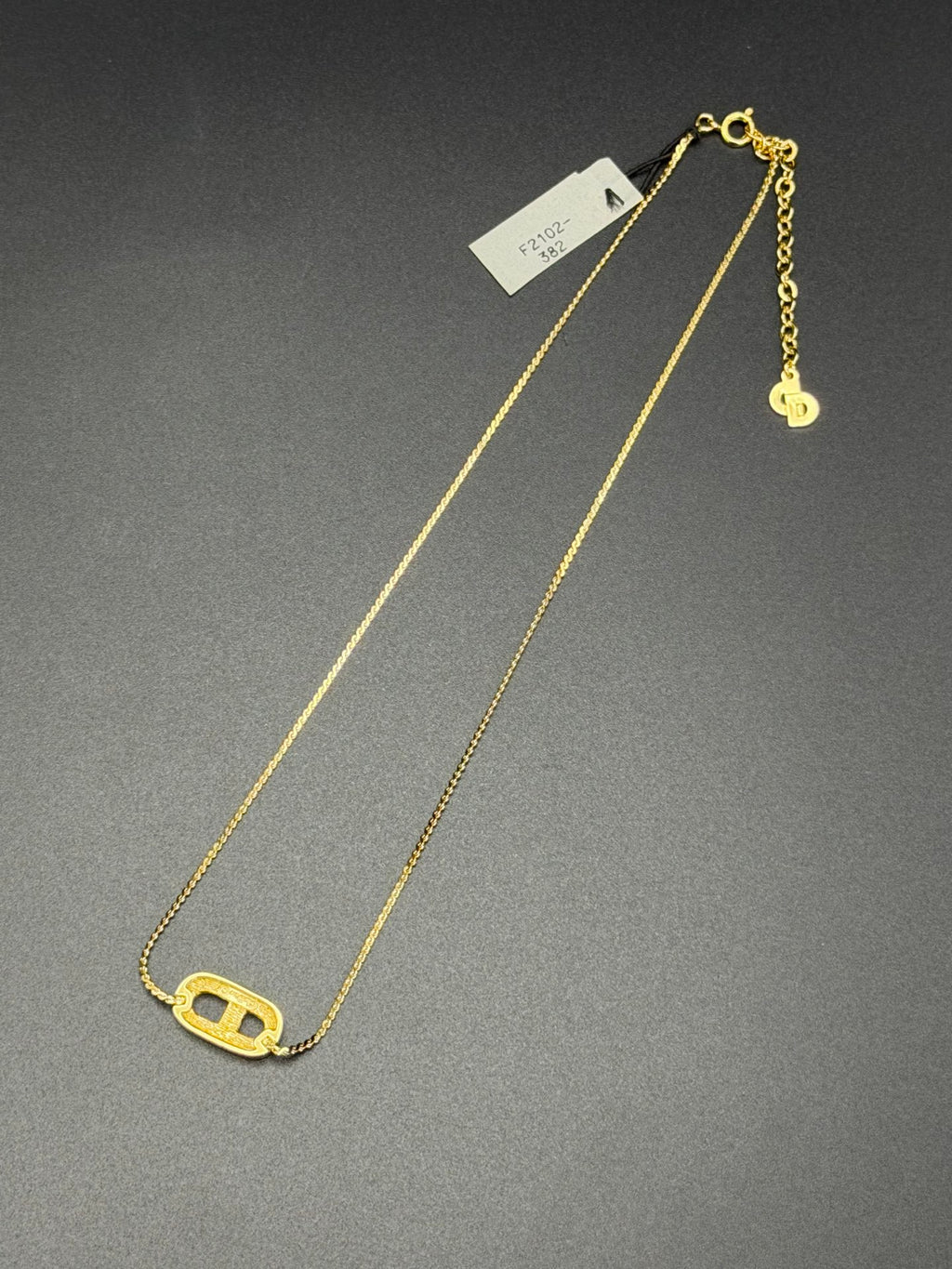 CHRISTIAN DIOR CD Logo Necklace