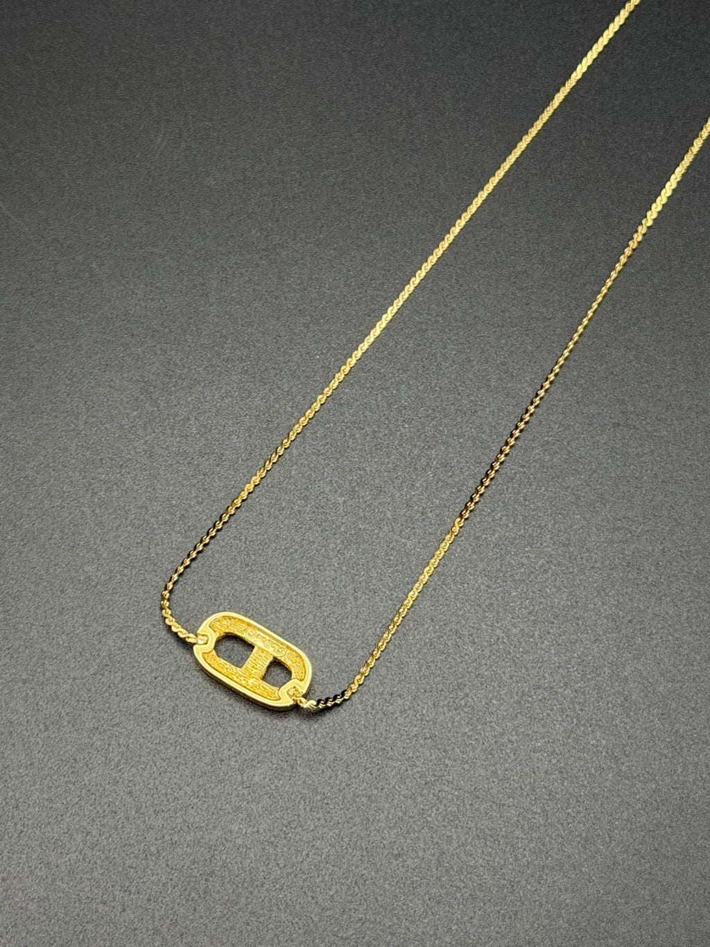 CHRISTIAN DIOR CD Logo Necklace