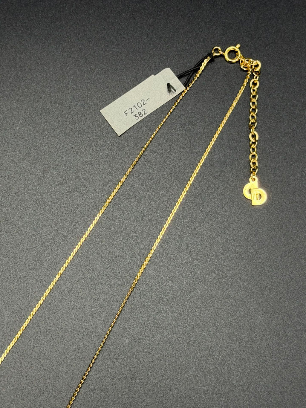 CHRISTIAN DIOR CD Logo Necklace