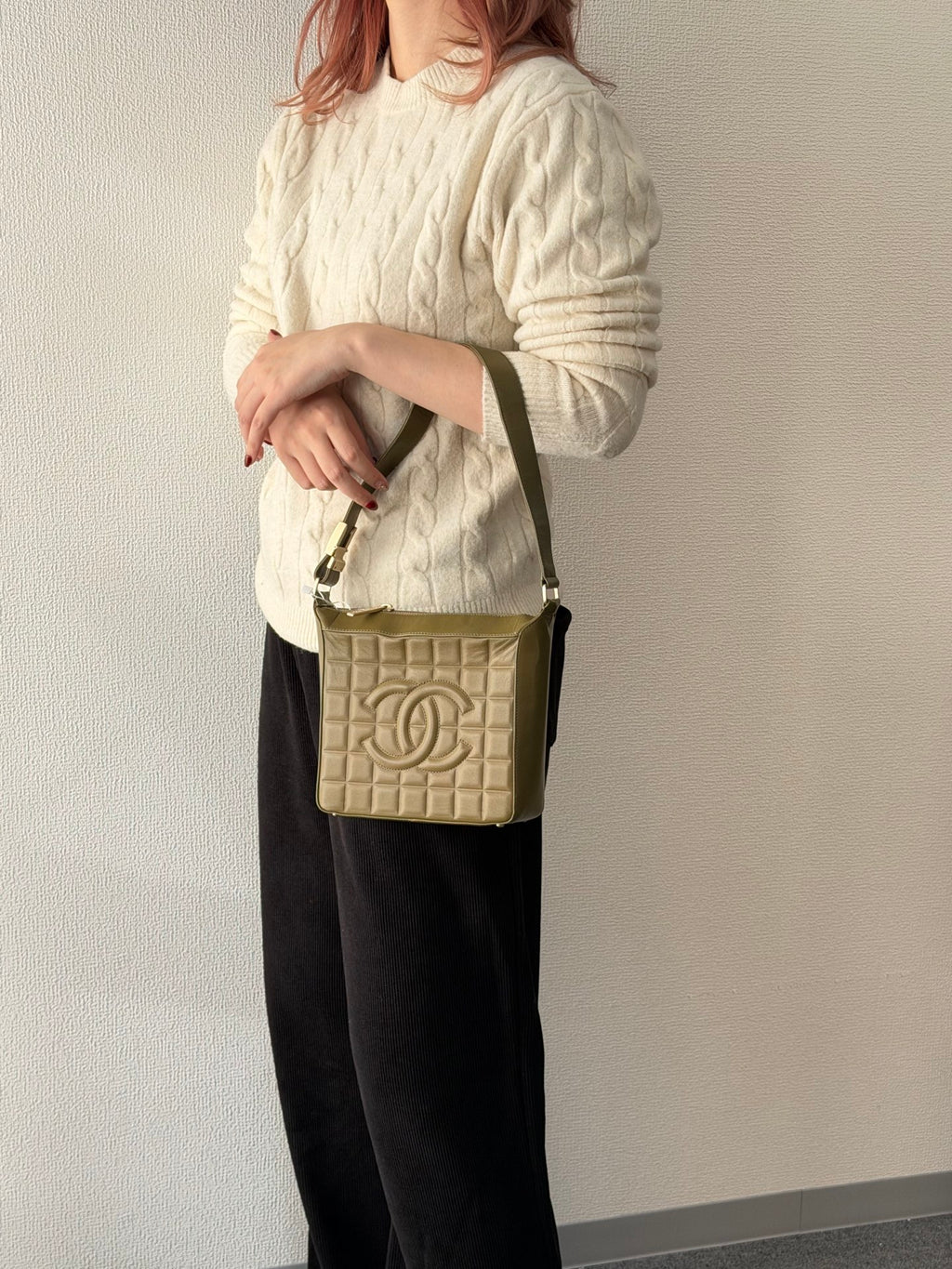 CHANEL Leather Ice Cube Collection Shoulderbag