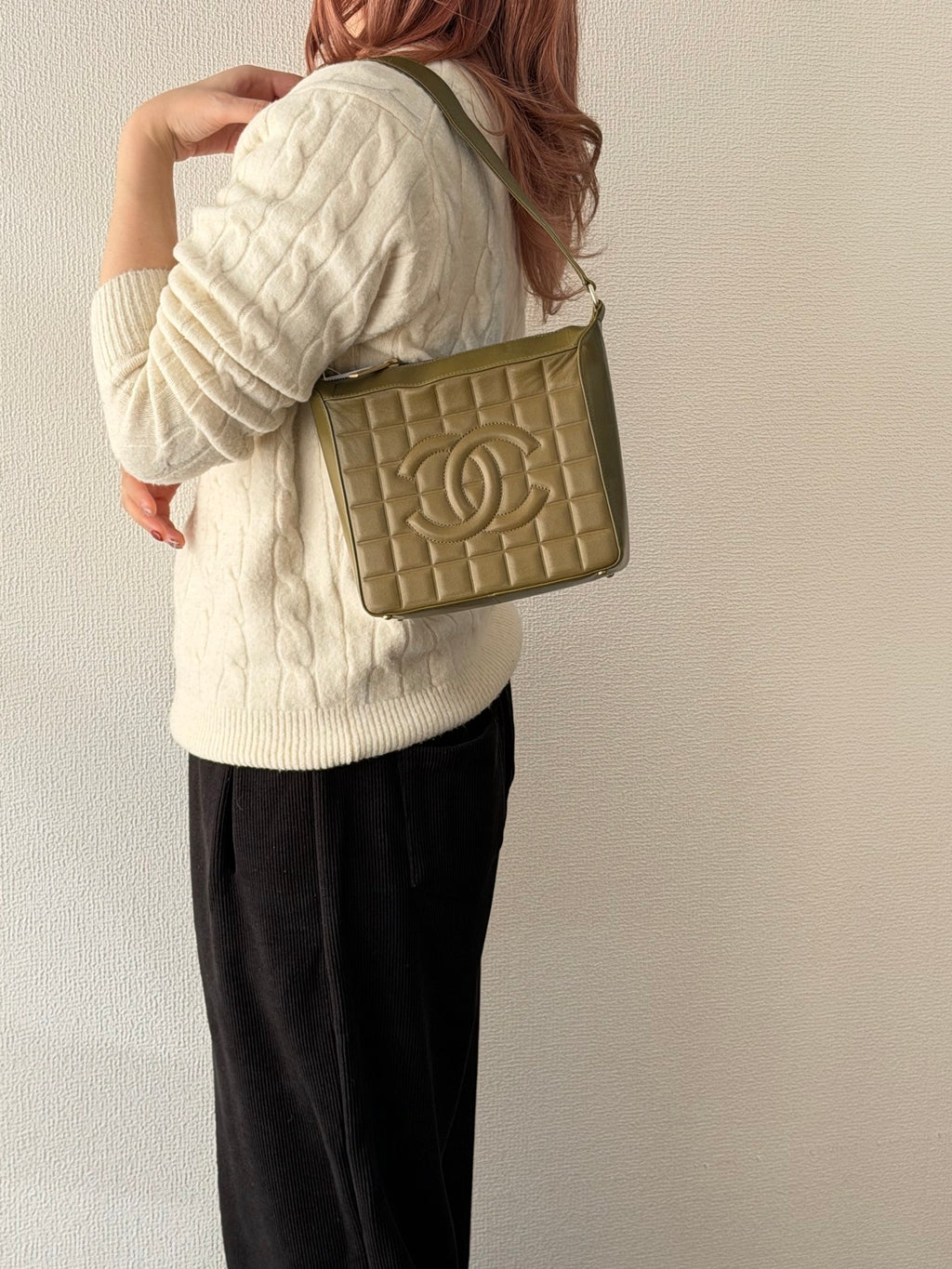 CHANEL Leather Ice Cube Collection Shoulderbag