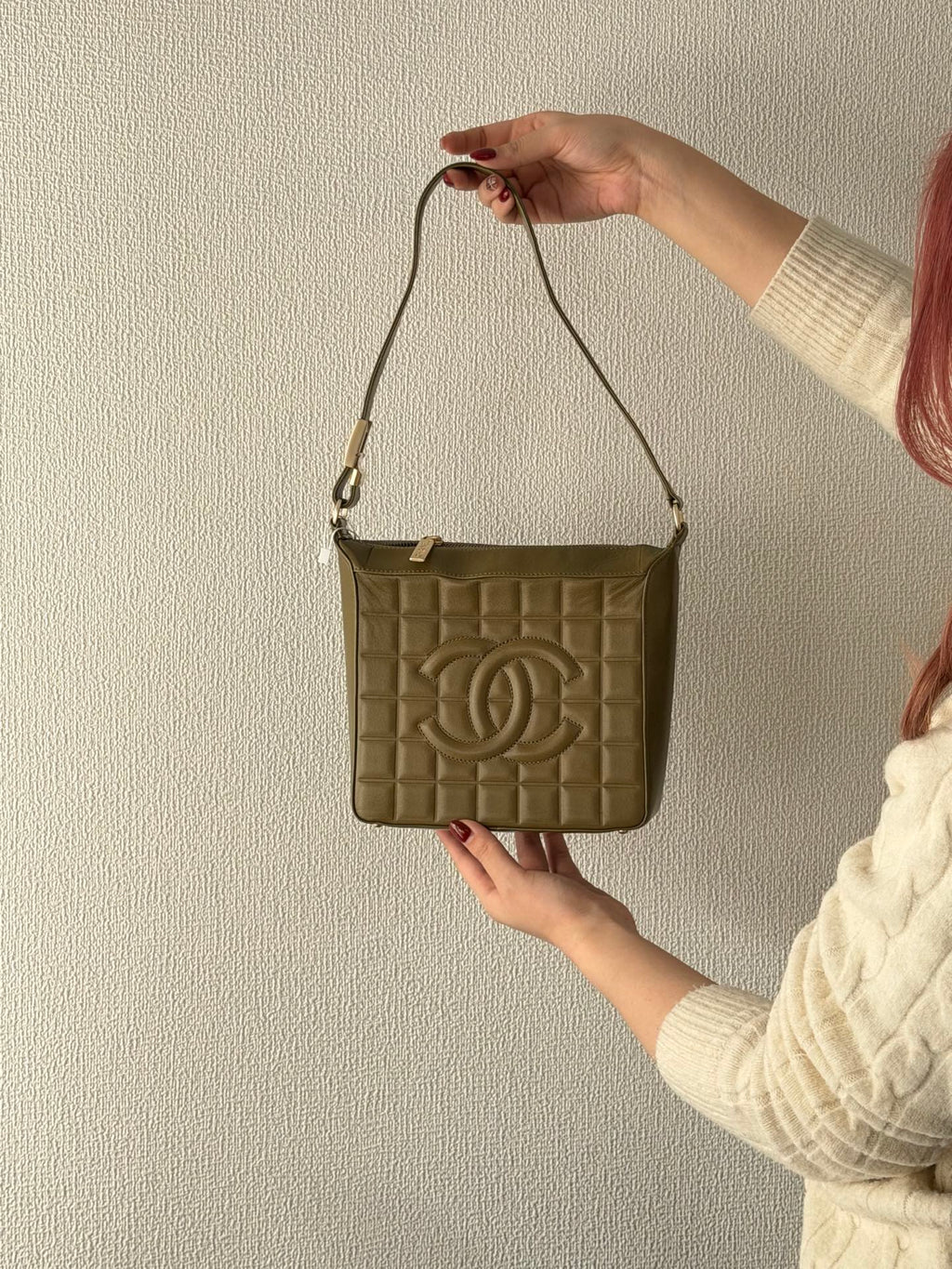CHANEL Leather Ice Cube Collection Shoulderbag