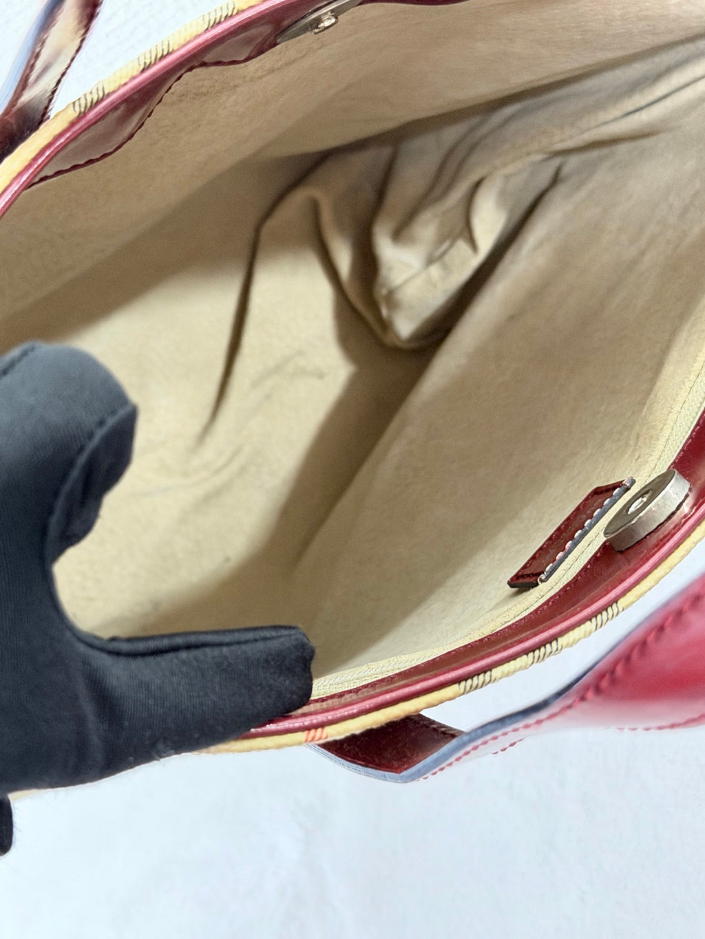 BURBERRY Check Pattern Vivian Handbag