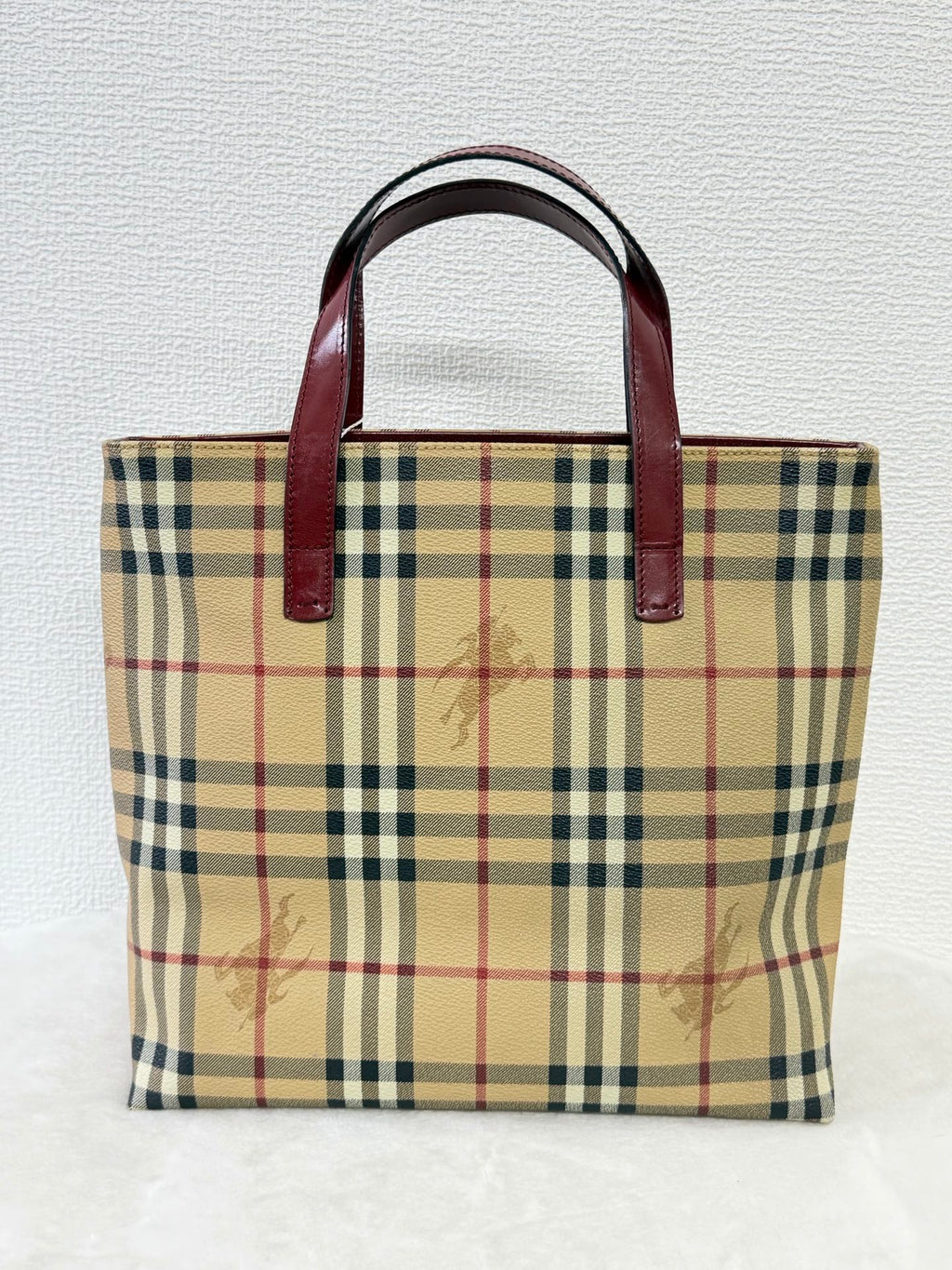 BURBERRY Check Pattern Vivian Handbag