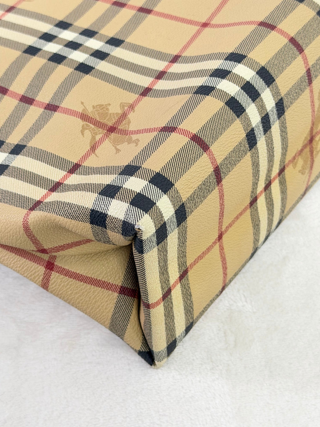 BURBERRY Check Pattern Vivian Handbag