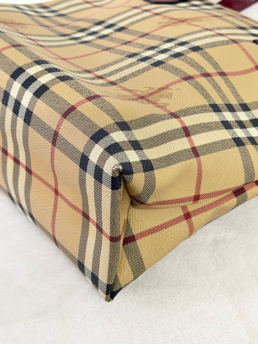 BURBERRY Check Pattern Vivian Handbag