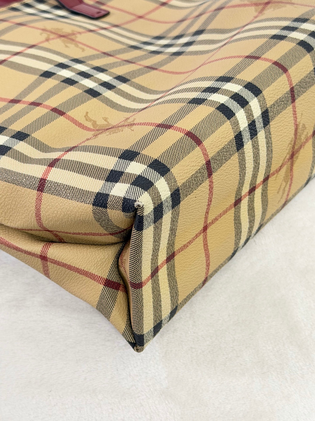 BURBERRY Check Pattern Vivian Handbag