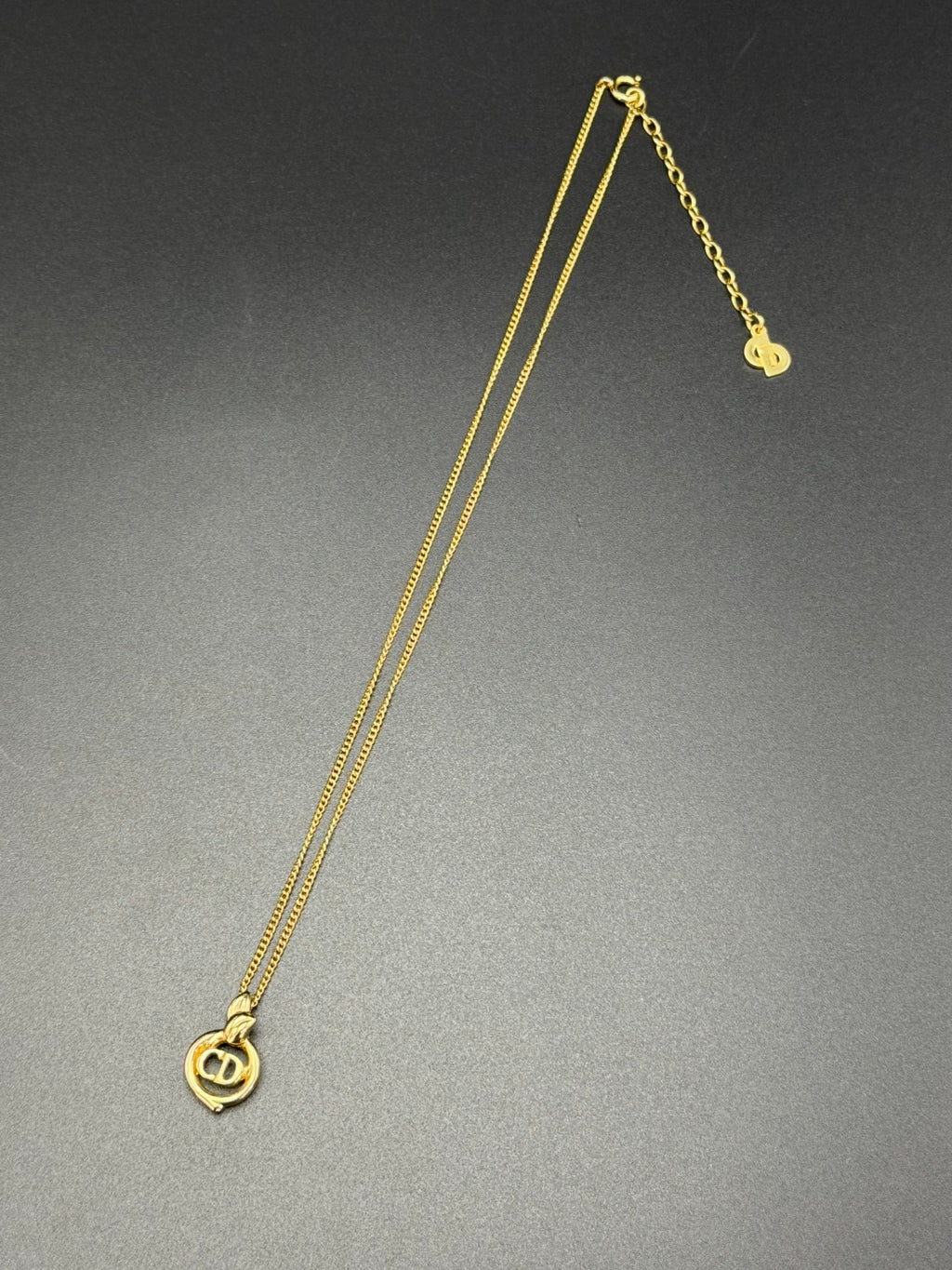 CHRISTIAN DIOR CD Logo Necklace