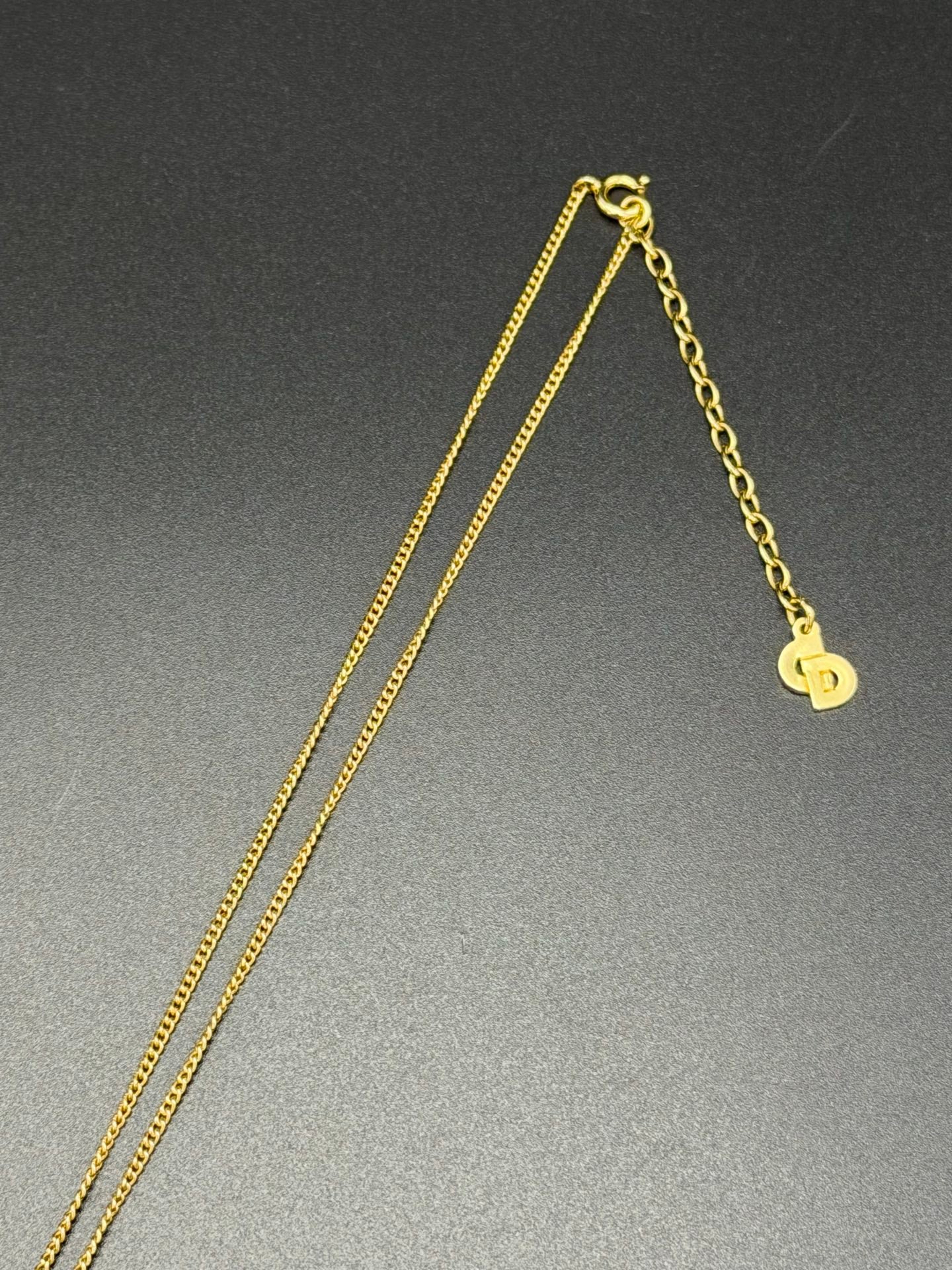 CHRISTIAN DIOR CD Logo Necklace