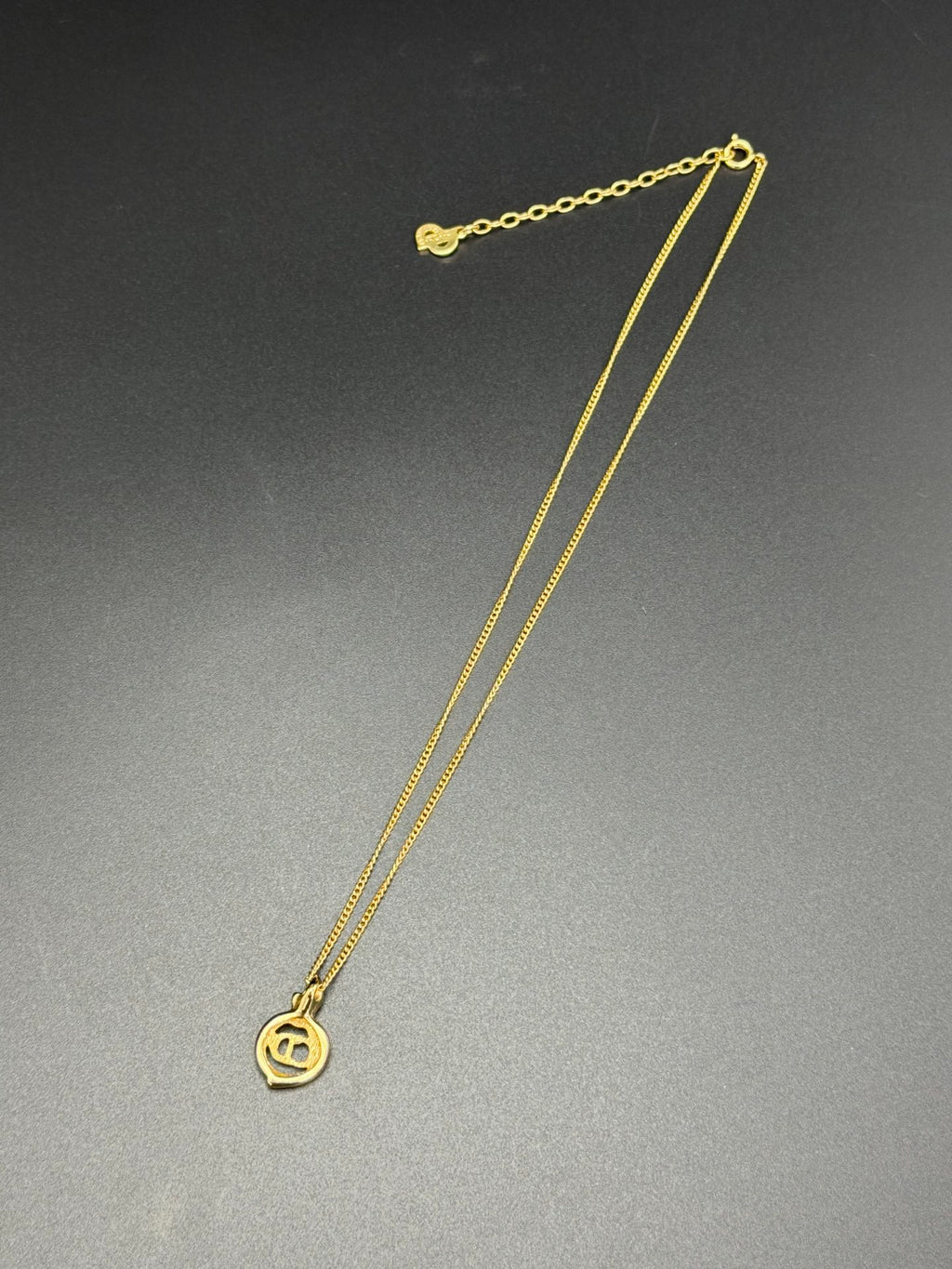 CHRISTIAN DIOR CD Logo Necklace