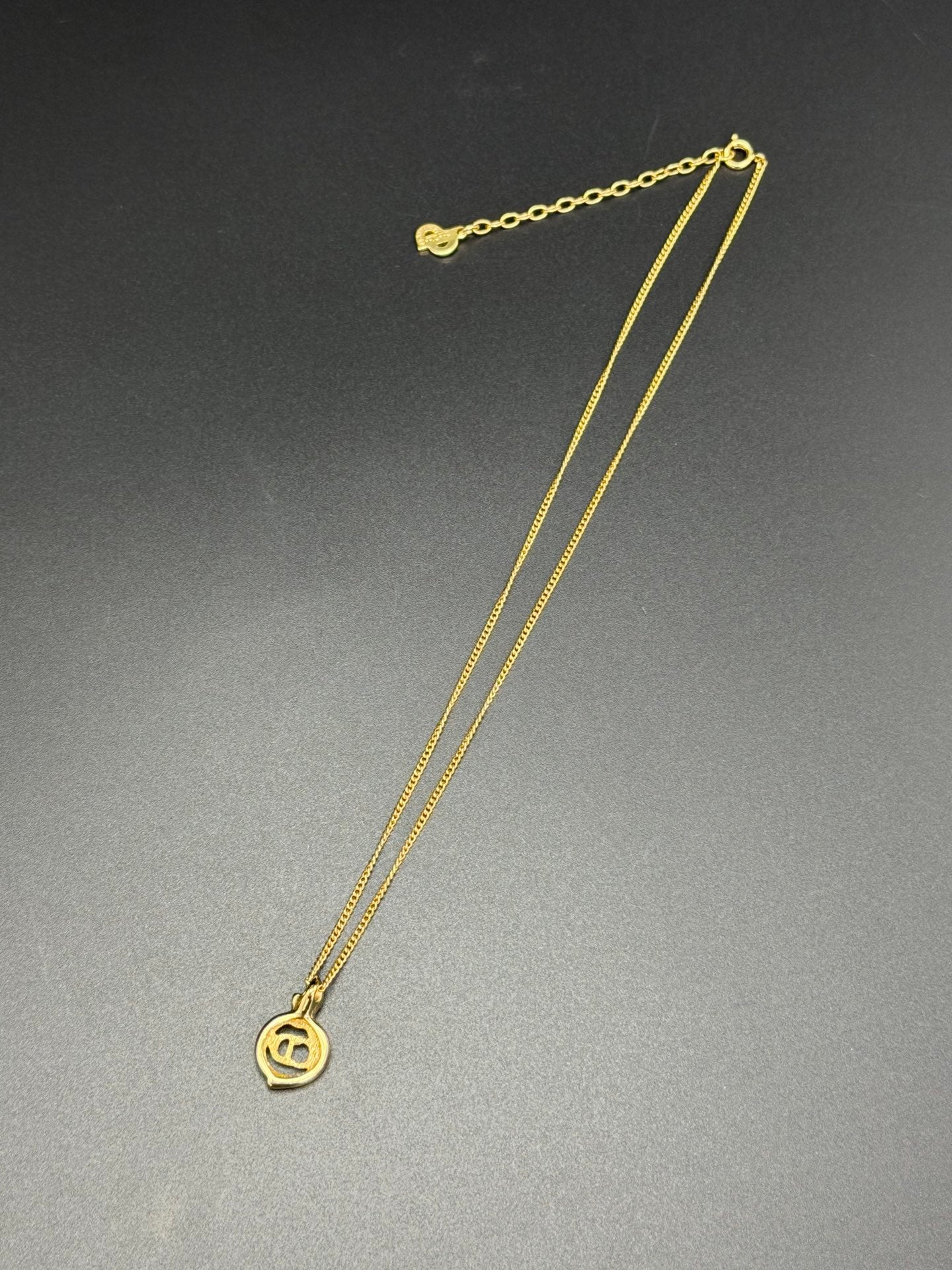 CHRISTIAN DIOR CD Logo Necklace