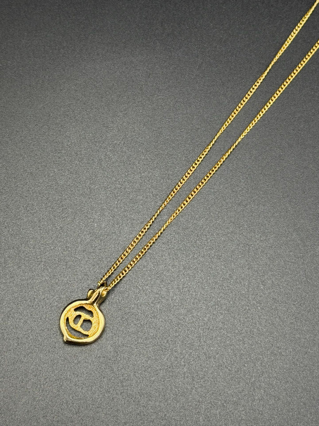 CHRISTIAN DIOR CD Logo Necklace