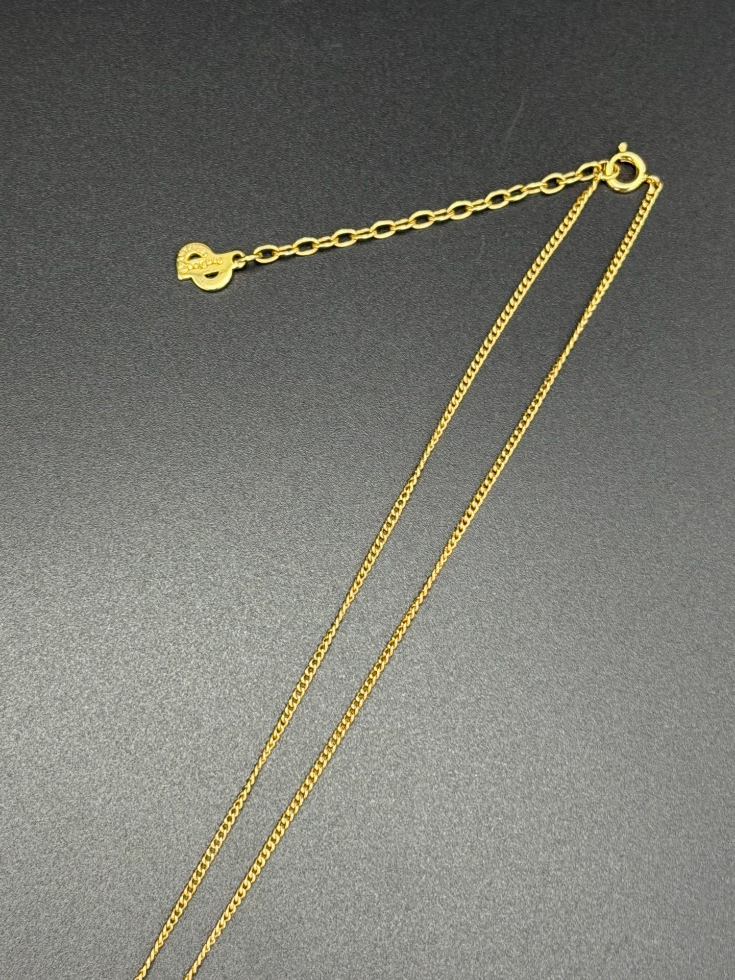 CHRISTIAN DIOR CD Logo Necklace
