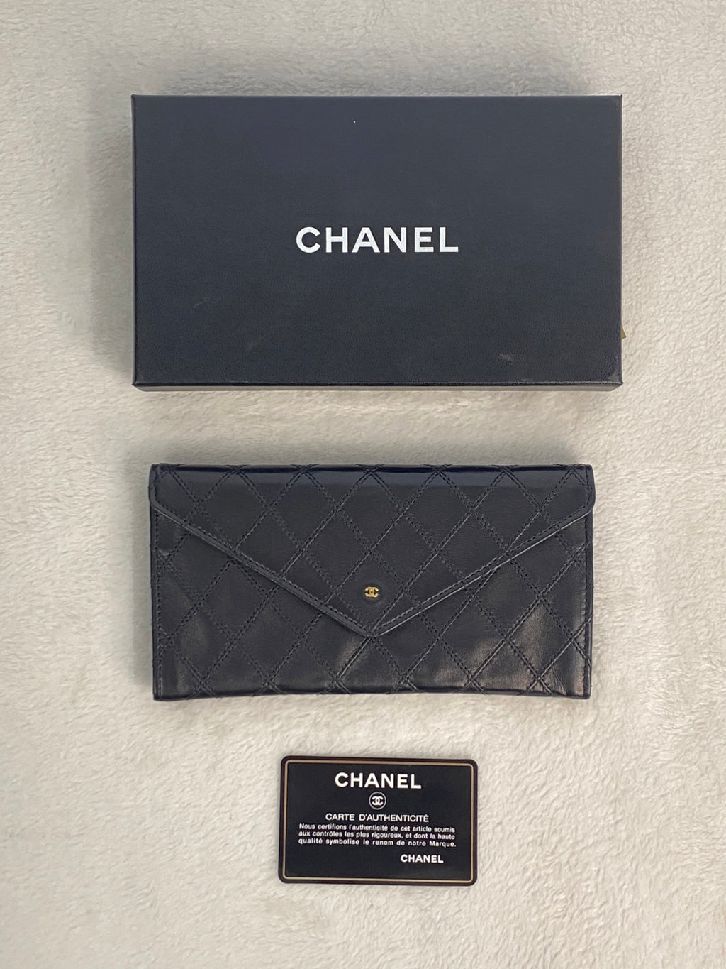 CHANEL Leather Bifold Wallet