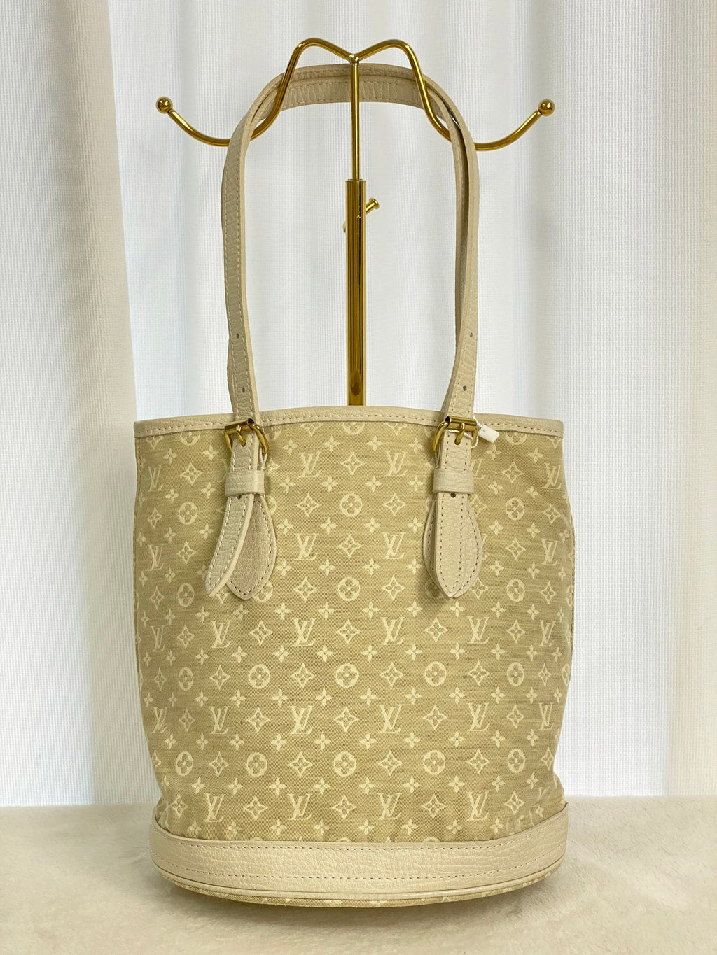 LOUIS VUITTON Monogram Denim Bucket Shoulderbag