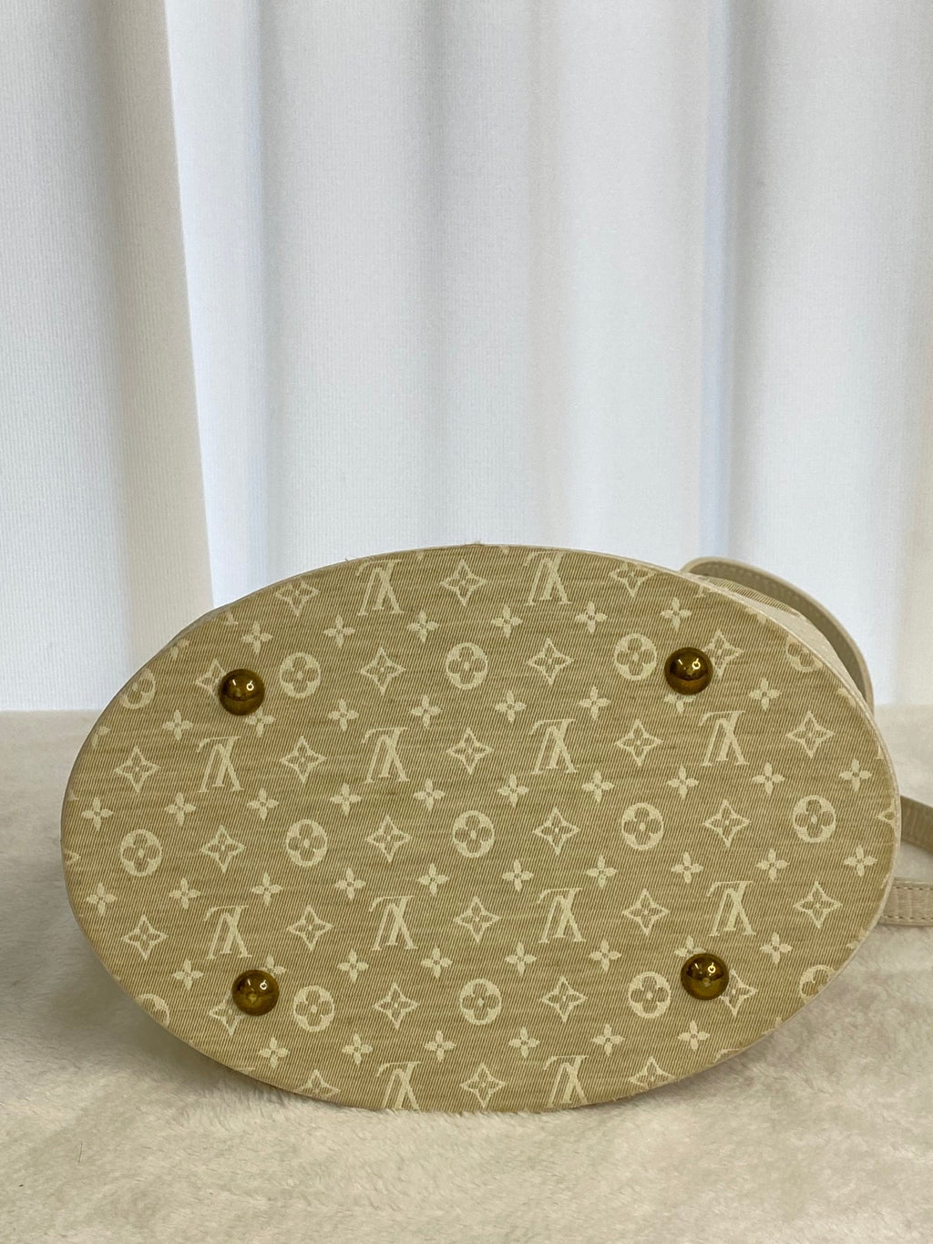 LOUIS VUITTON Monogram Denim Bucket Shoulderbag