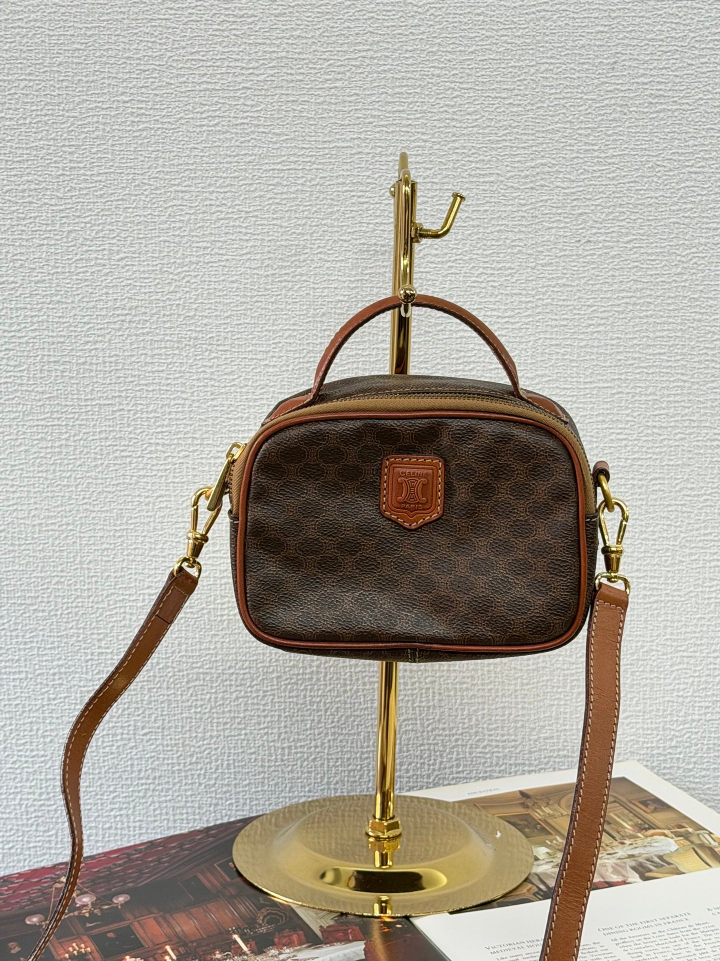 CELINE Macadam Crossbody Mini 2way Shoulderbag
