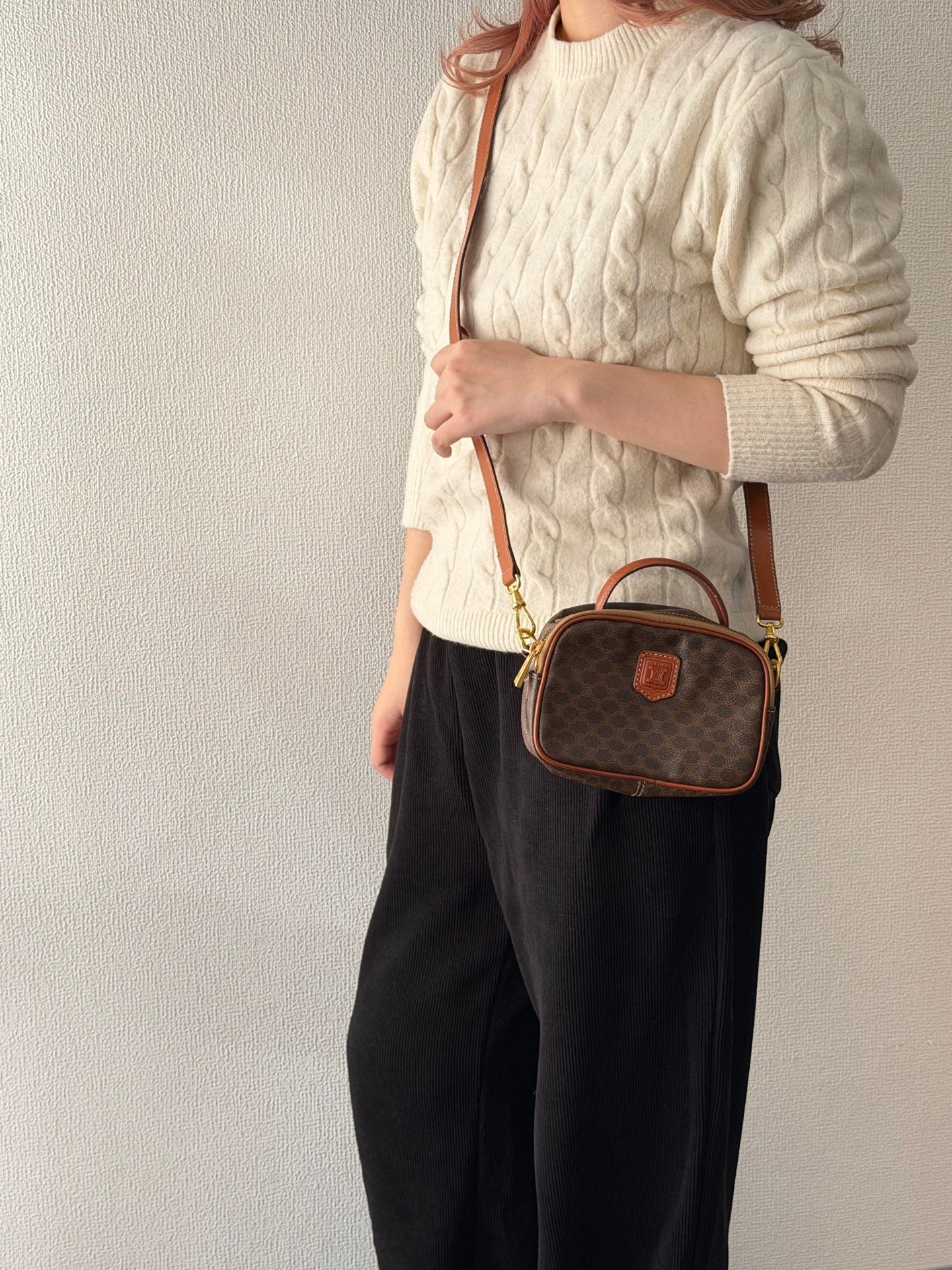 CELINE Macadam Crossbody Mini 2way Shoulderbag