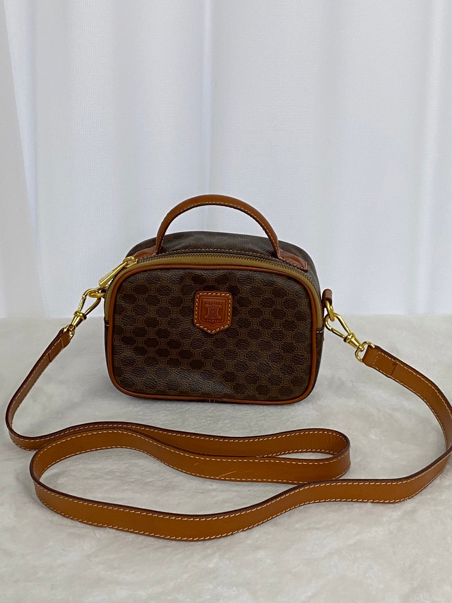 CELINE Macadam Crossbody Mini 2way Shoulderbag