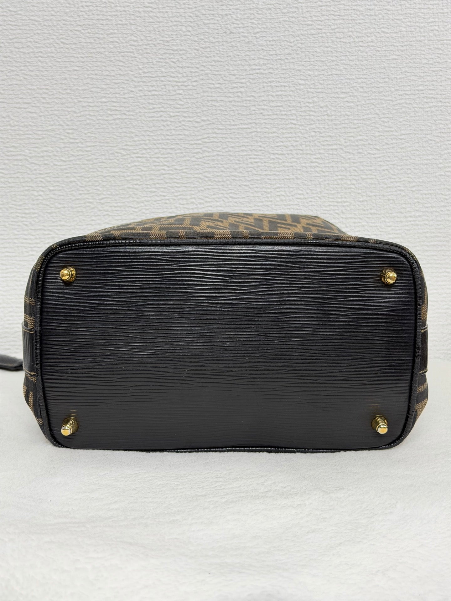FENDI Zucca Golden Lock Backpack
