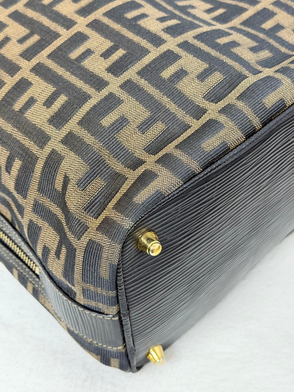 FENDI Zucca Golden Lock Backpack