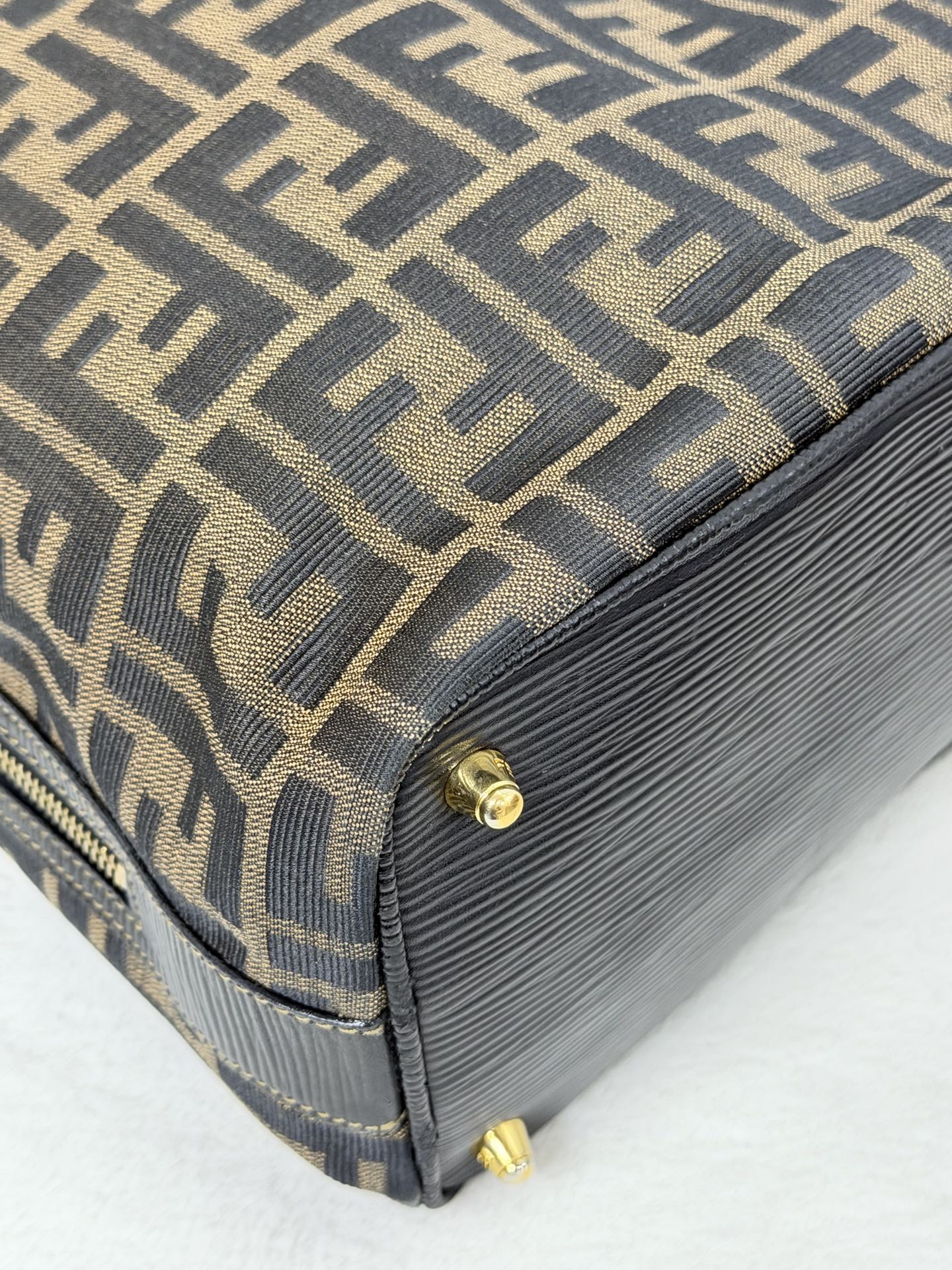 FENDI Zucca Golden Lock Backpack