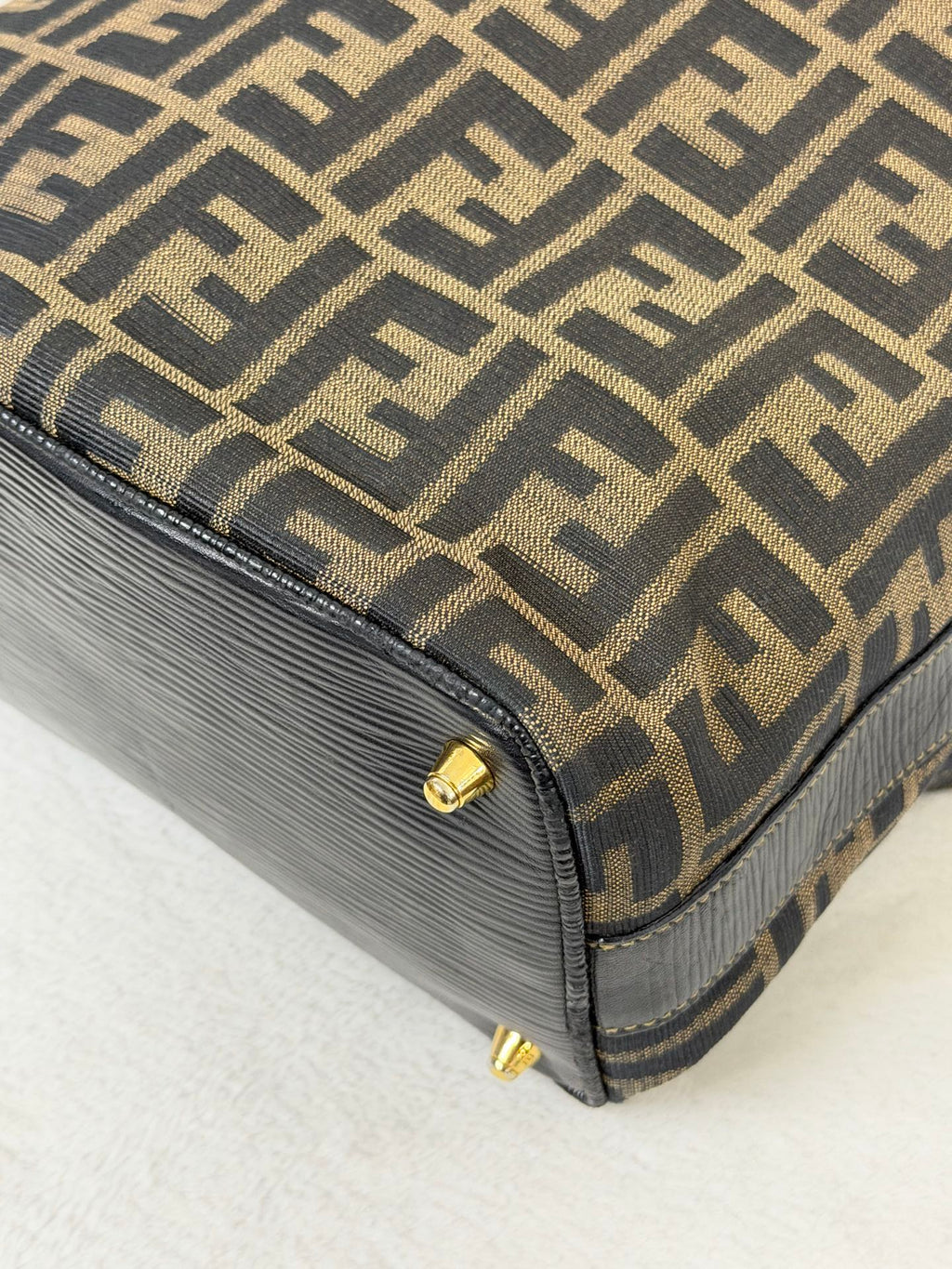 FENDI Zucca Golden Lock Backpack