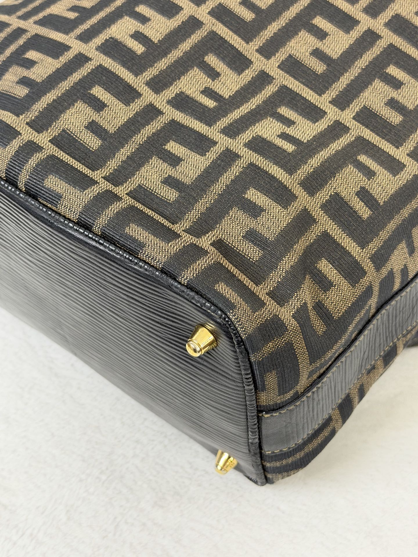 FENDI Zucca Golden Lock Backpack
