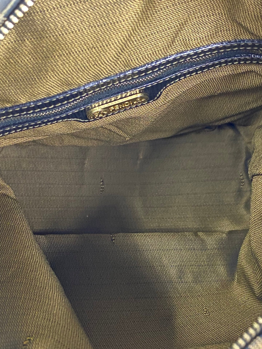 FENDI Zucca Golden Lock Backpack