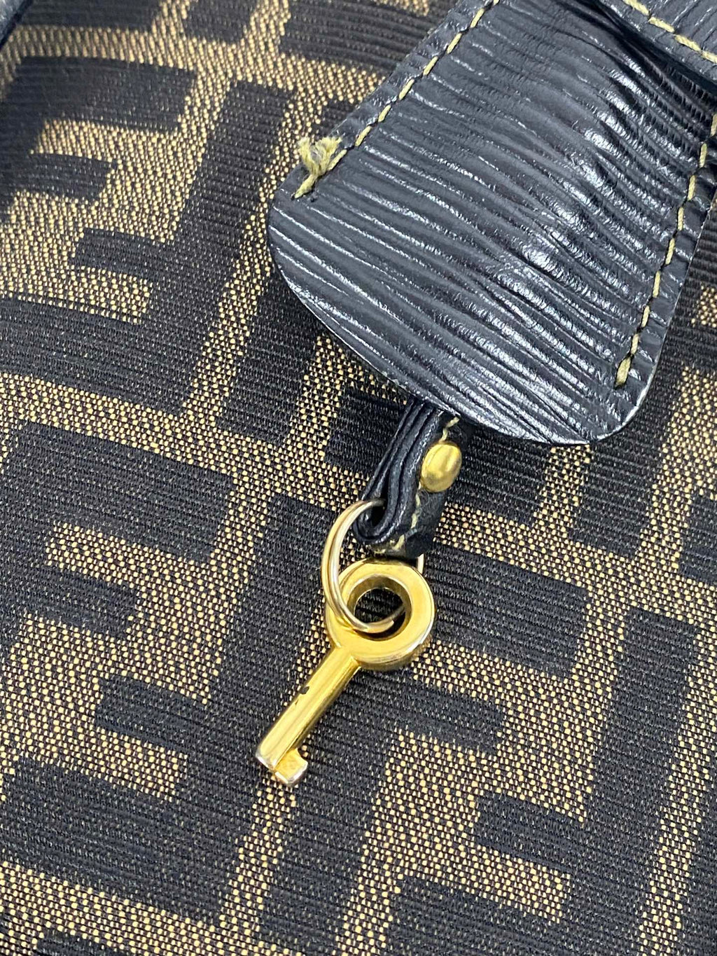 FENDI Zucca Golden Lock Backpack