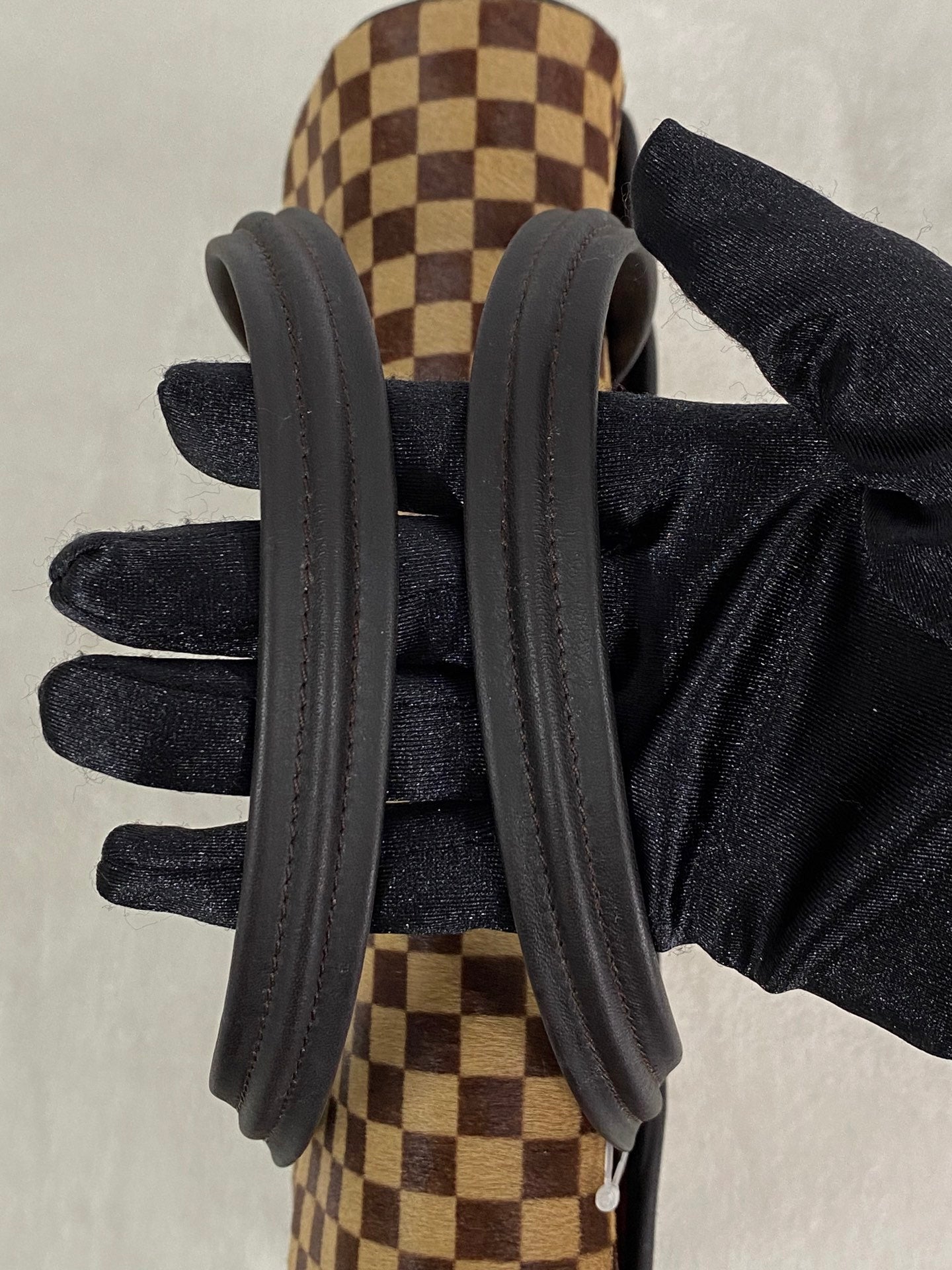 LOUIS VUITTON Damier Fur Handbag
