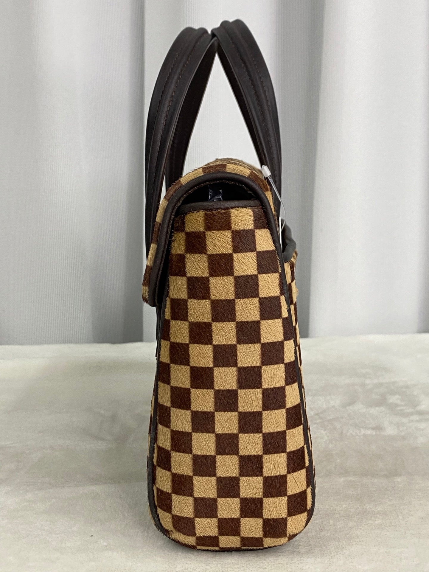 LOUIS VUITTON Damier Fur Handbag