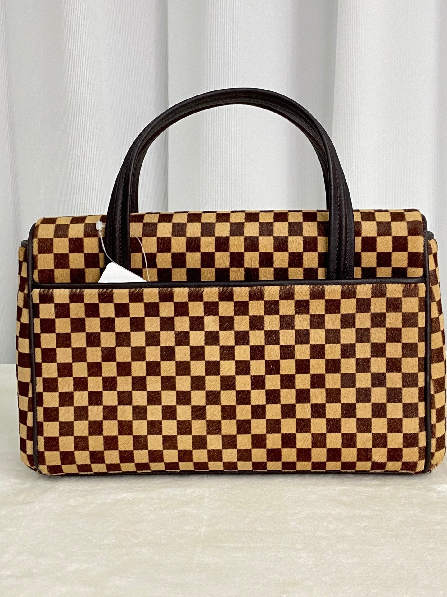 LOUIS VUITTON Damier Fur Handbag