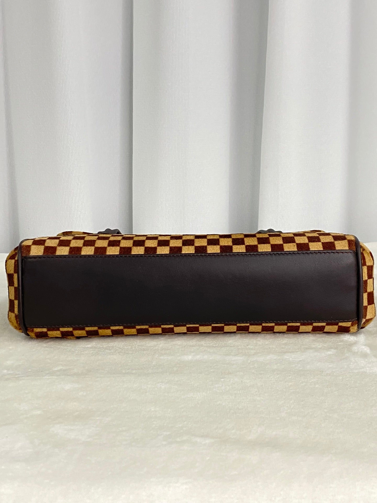 LOUIS VUITTON Damier Fur Handbag